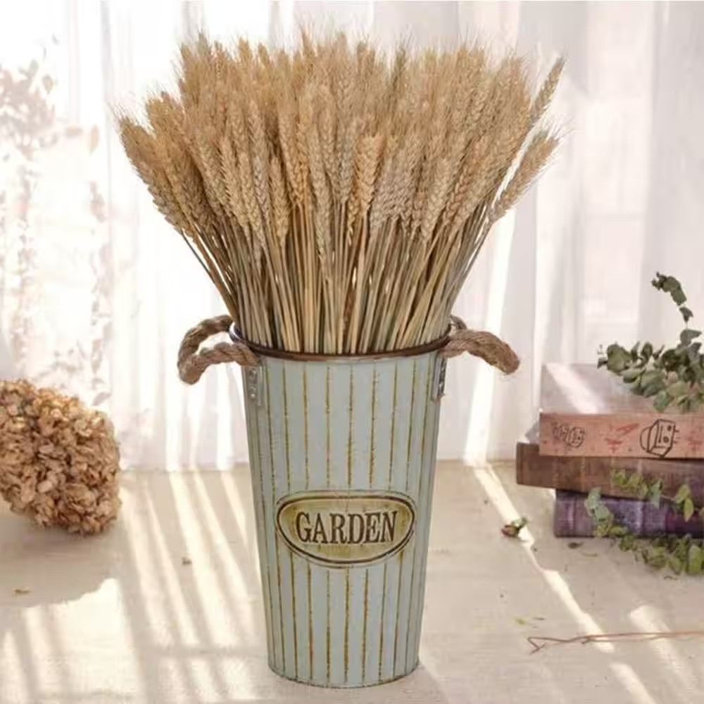 2.48 In. (Set of 100) Natural Dried Wheat Stalks 16 In. Tan Artificial Plant Whe