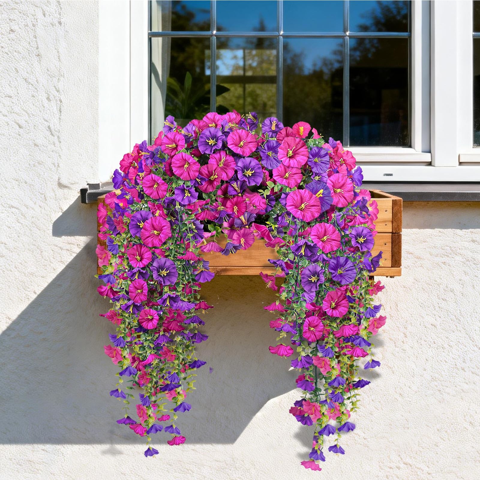 Julako 2pc Flowers Fuchsia Lightpurple