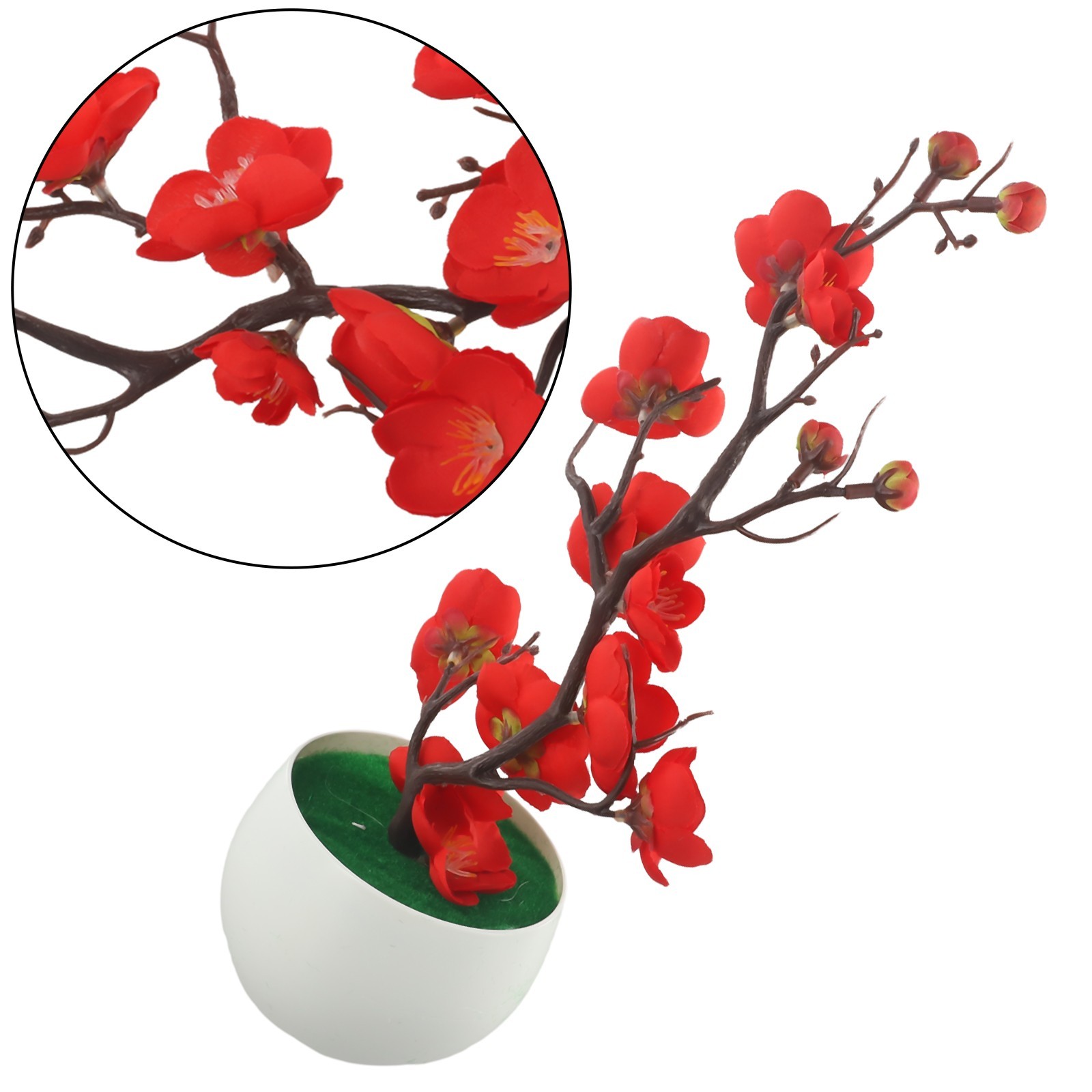 Artificial Potted Flower Flower Fake False Garden In Pot Indoor Outdoor