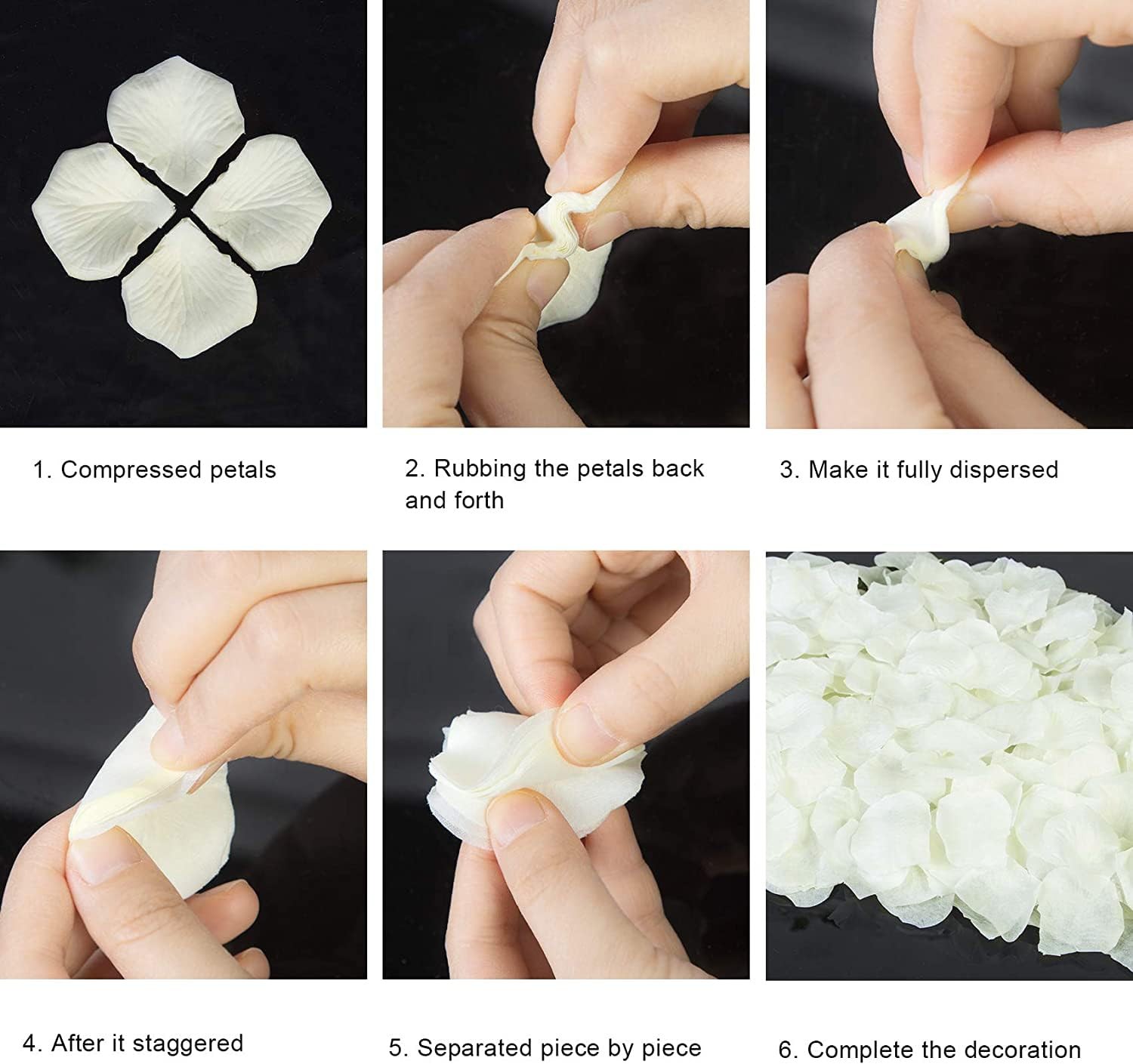 Ouddy Decor 3000 Pcs Rose Petals Artificial Flowers Silk Petals for Valentine’s