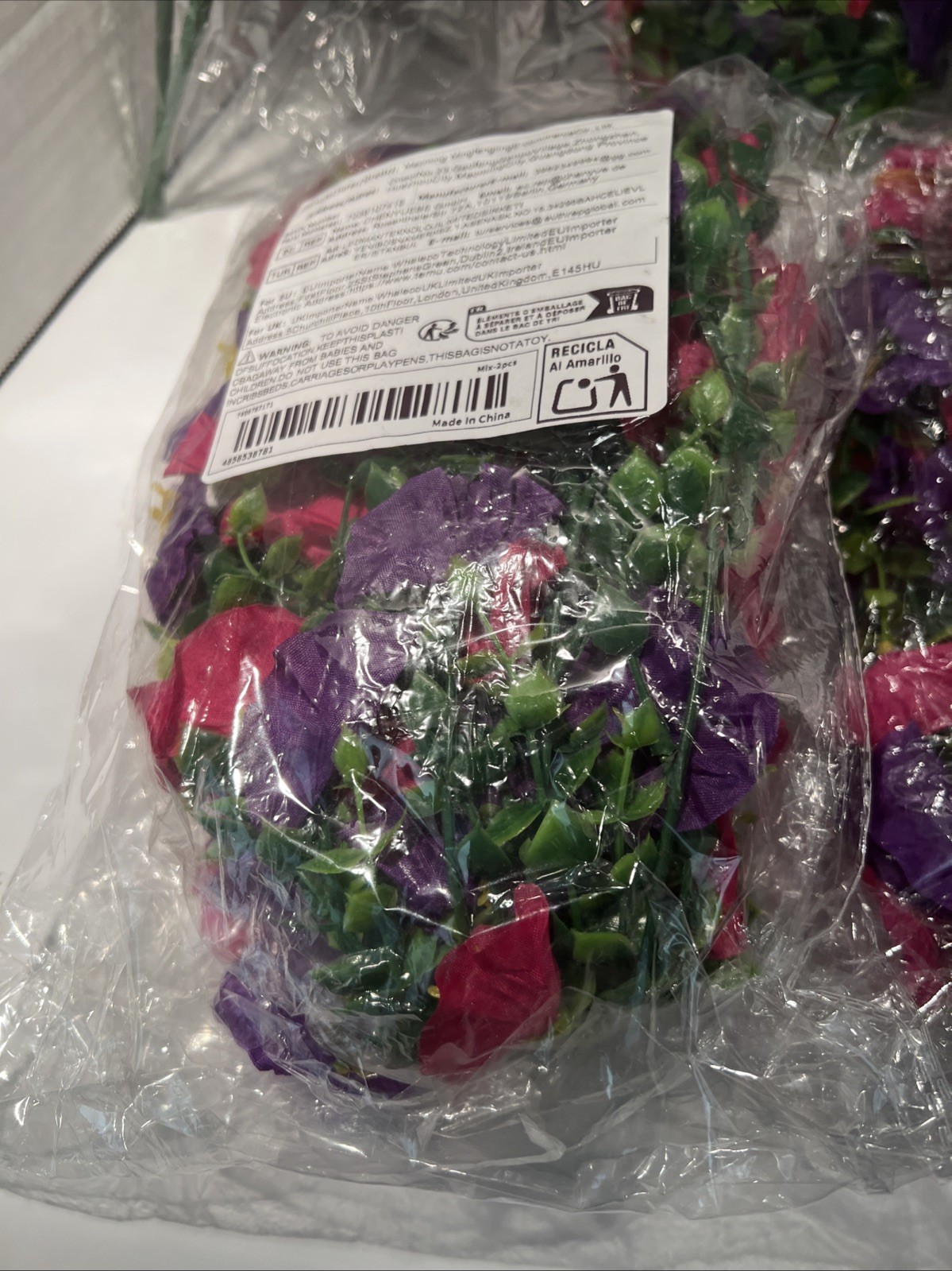 15 pc New Assorted Artificial Flowers Indoors Outdoors Spring Decoration Basket