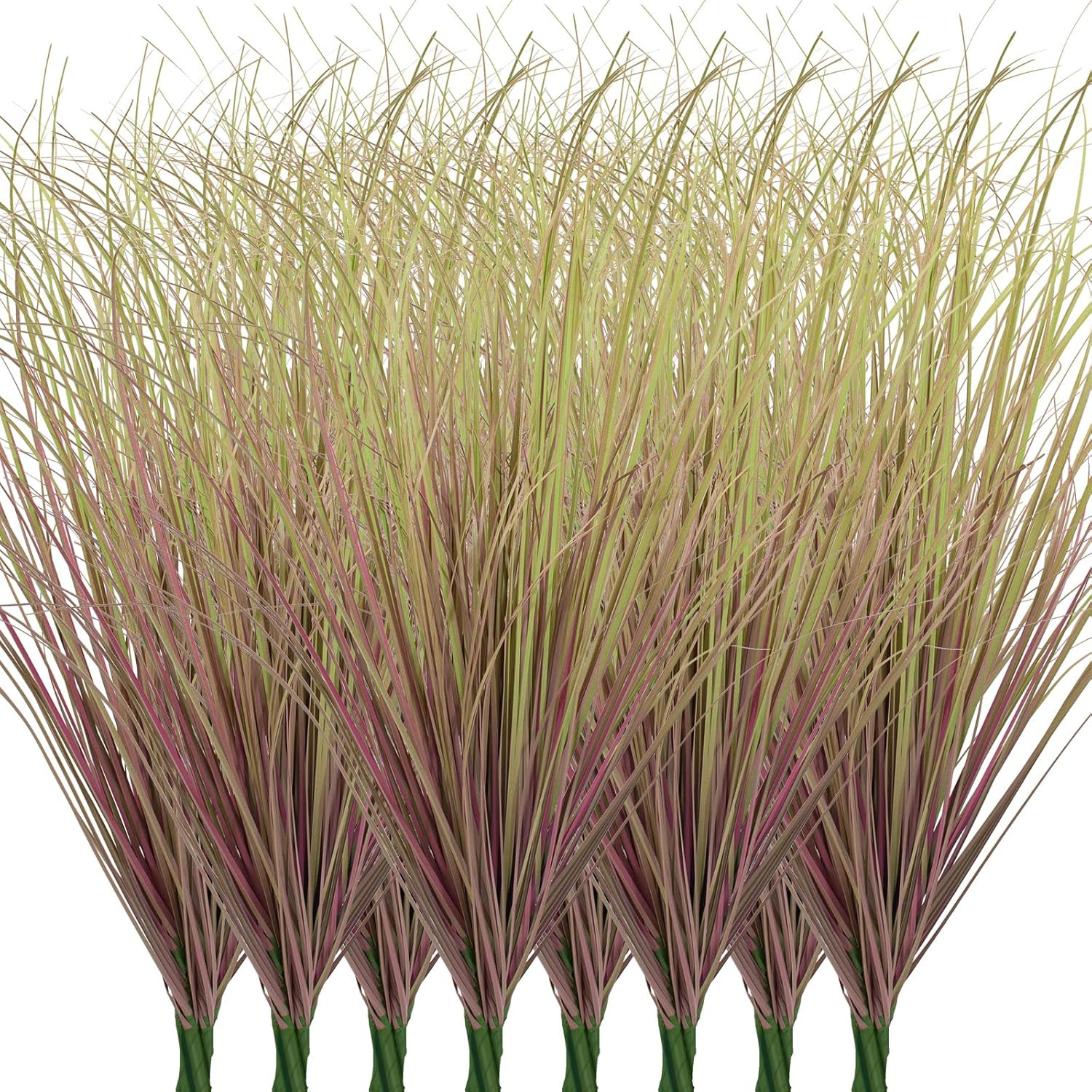 24Pcs Artificial Grass Plants, Faux Shrubs Wheat Grass, Artificial Tall Grass Fa