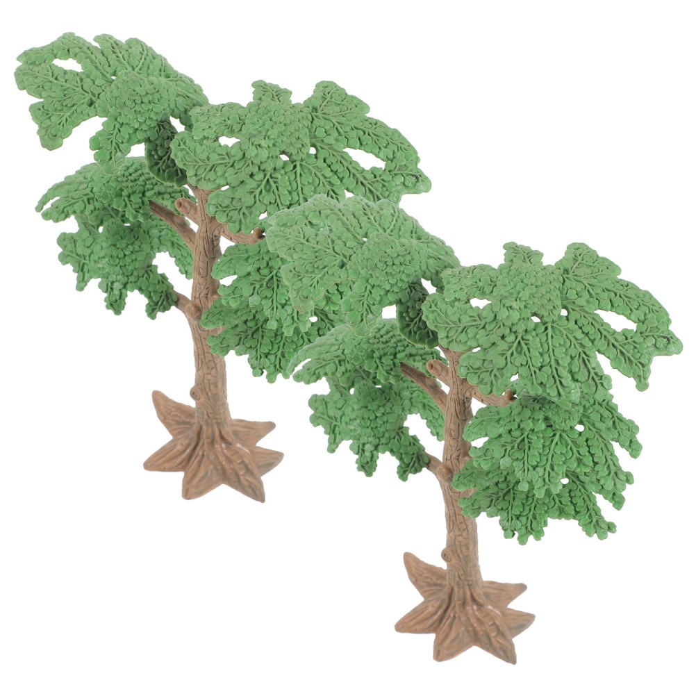 2 PC Micro-simulation Small Tree DIY Model of Sand Table Landscape Models