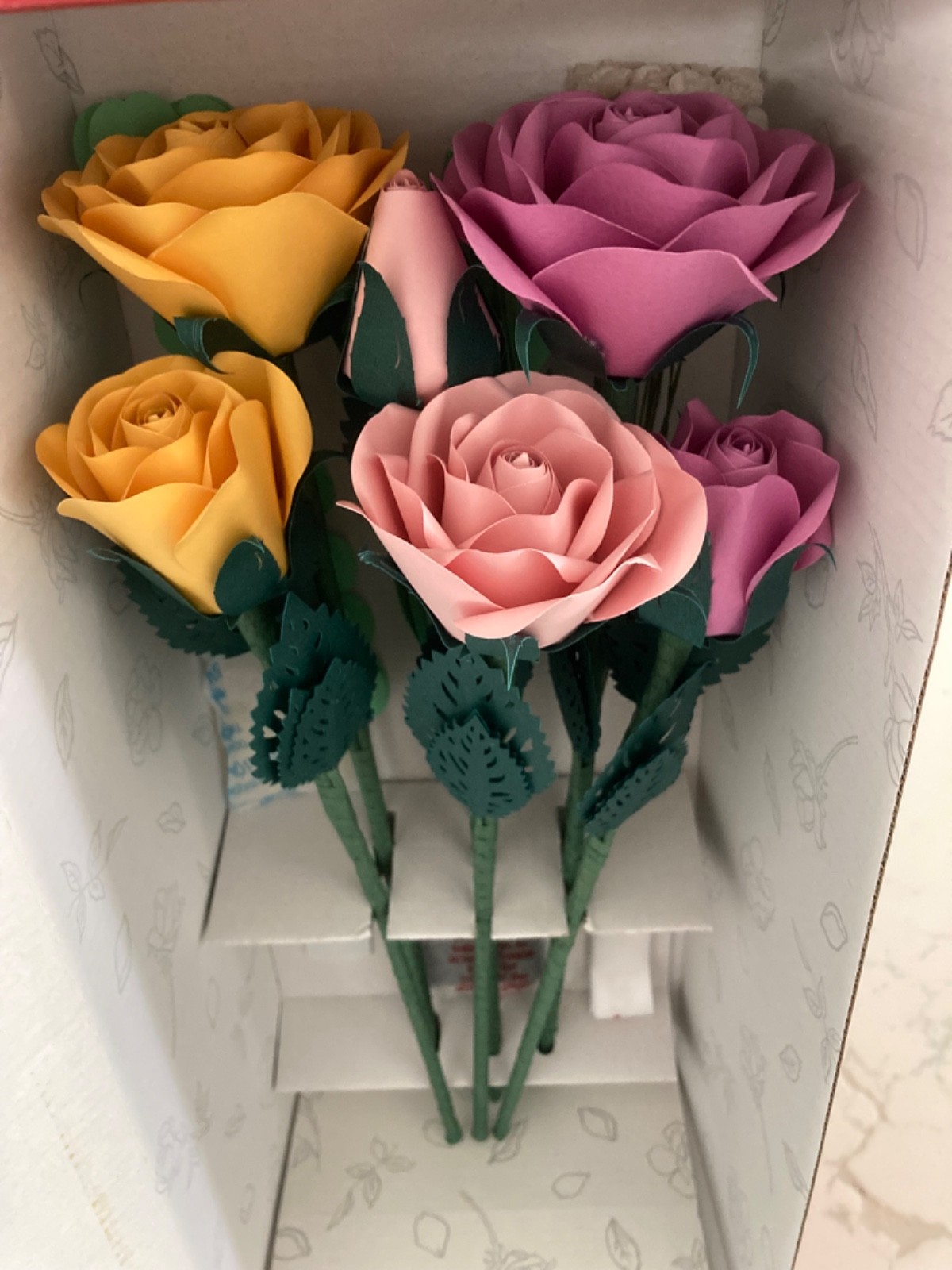 lovepop handcrafted paper rose flower arrangement