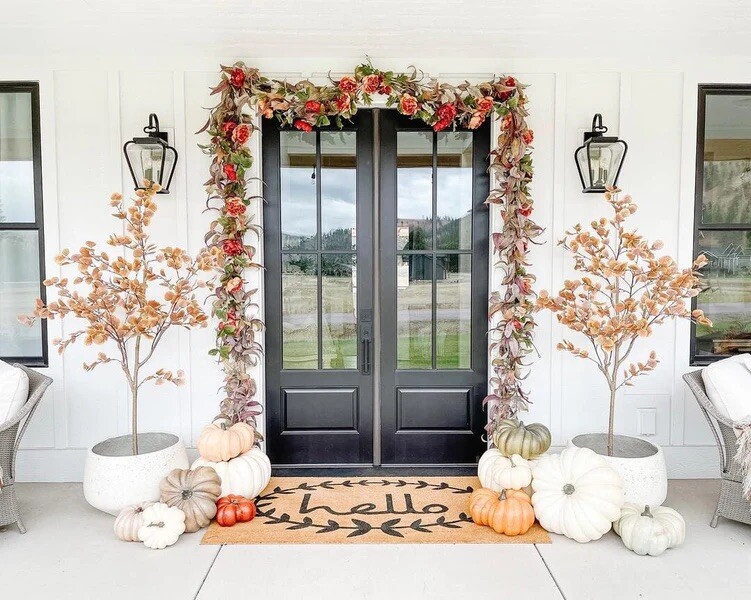 6’ Autumn Eucalyptus Fall Artificial Tree Home Garden Office Decor. Retail $206