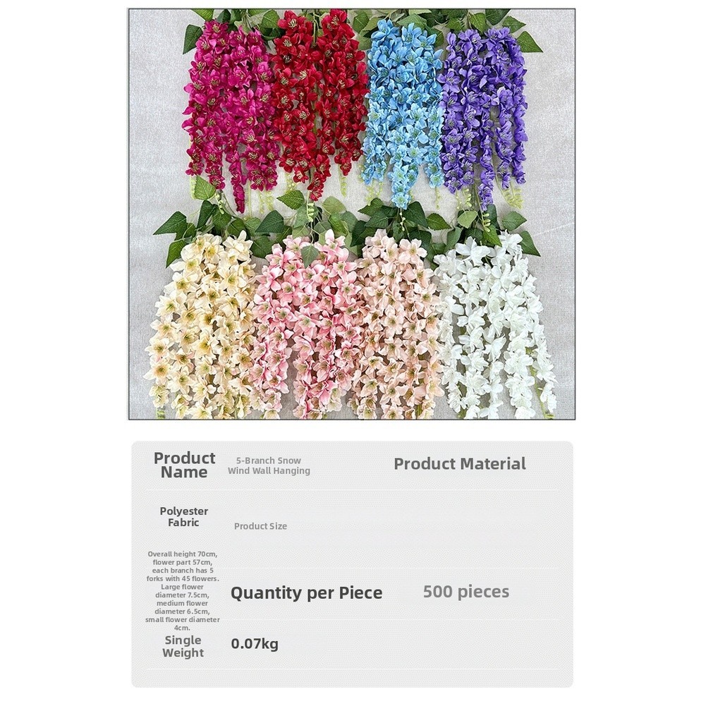 Pan Woven Fabric Flower Decor for Wedding Backdrop and Ceiling Hanging