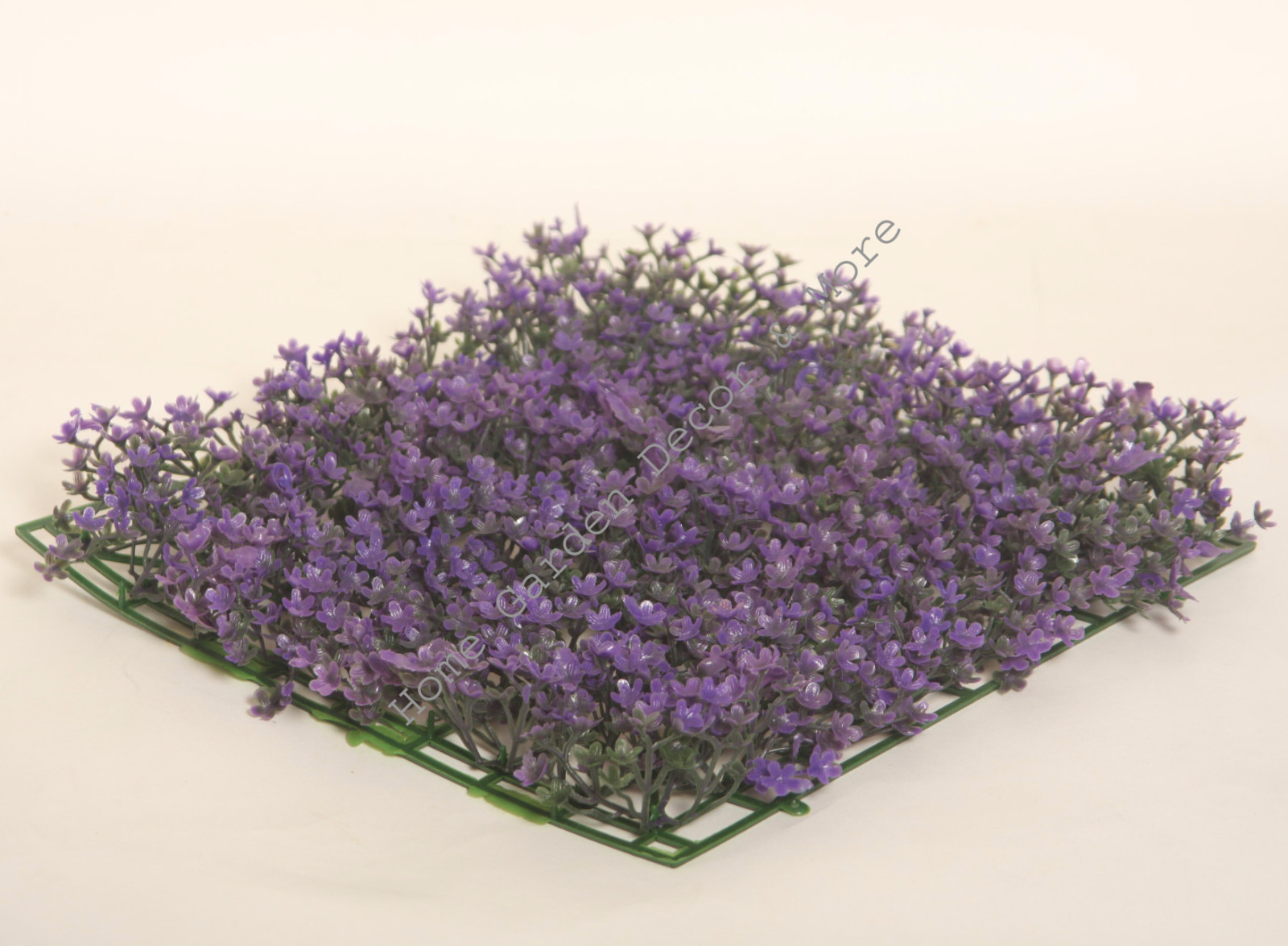 Artificial Purple Fake Flower Mat Patio Hedge Plant Grass Lawn Turf Tree Topiary