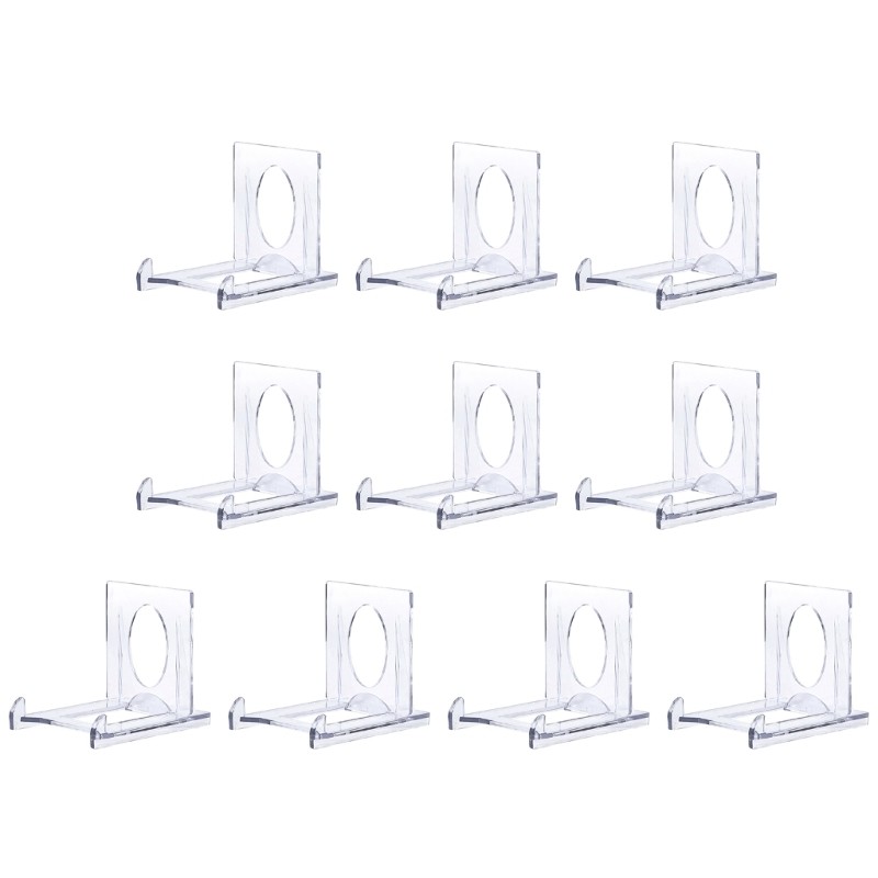 10pcs Mini Acrylic Plate Stands Multipurpose Storage Bedroom Dormitory Photo
