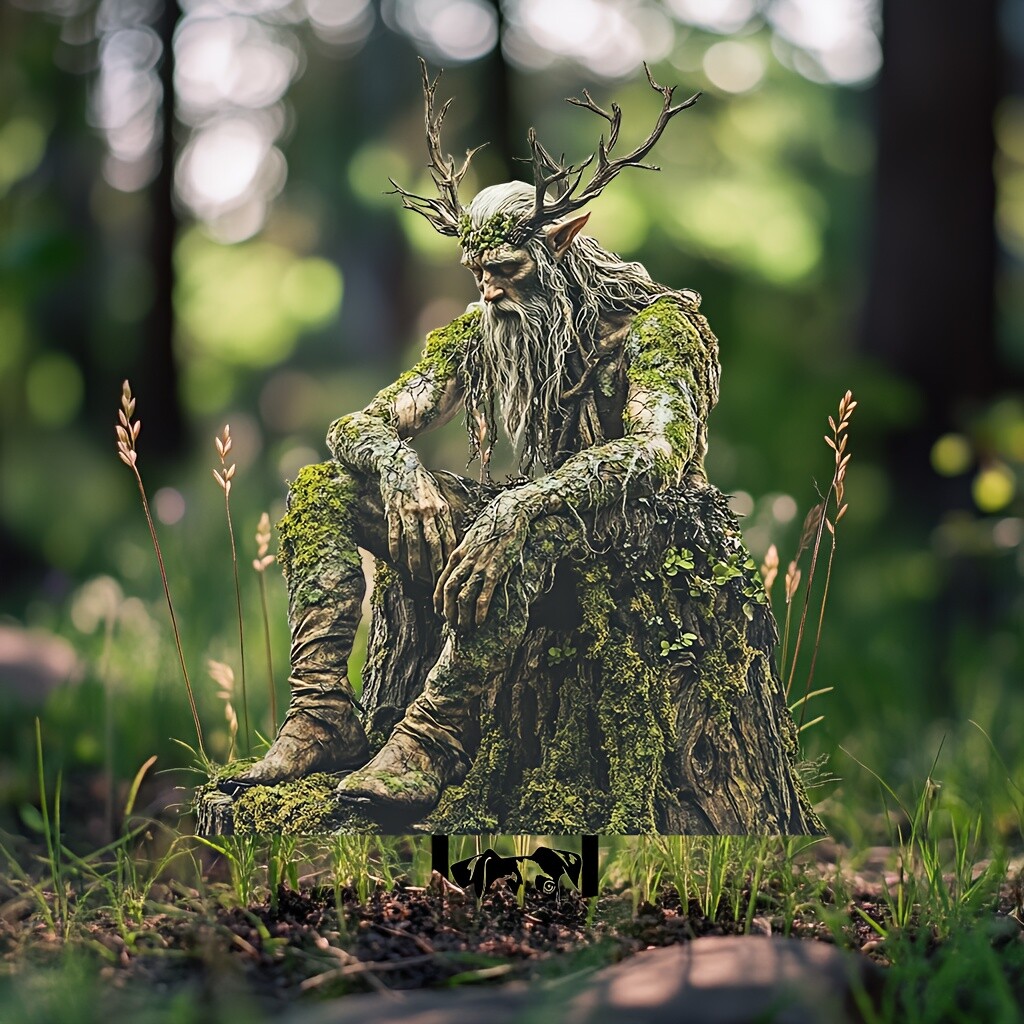 1 PC HOT Charming Acrylic King of the Woods Garden Plaque Art Decoration