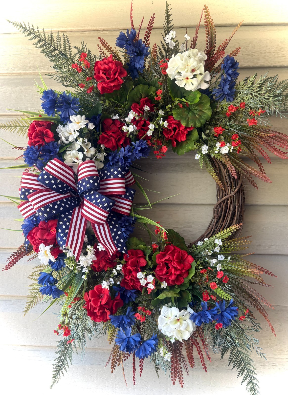 30″ Americana Wreath Flag Ribbon – Perfect for July 4th -Year Round Decor
