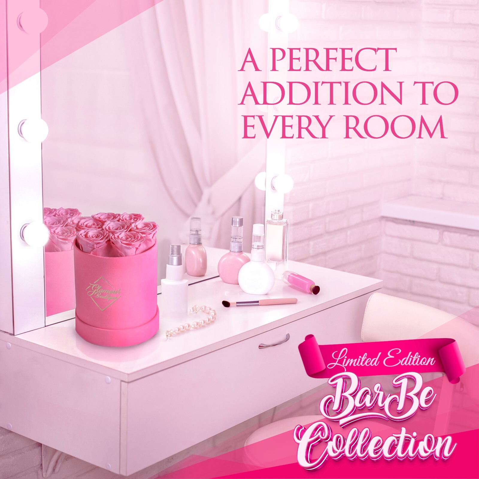 GLAMOUR BOUTIQUE Preserved roses in a box – Forever flowers Barbie Collection