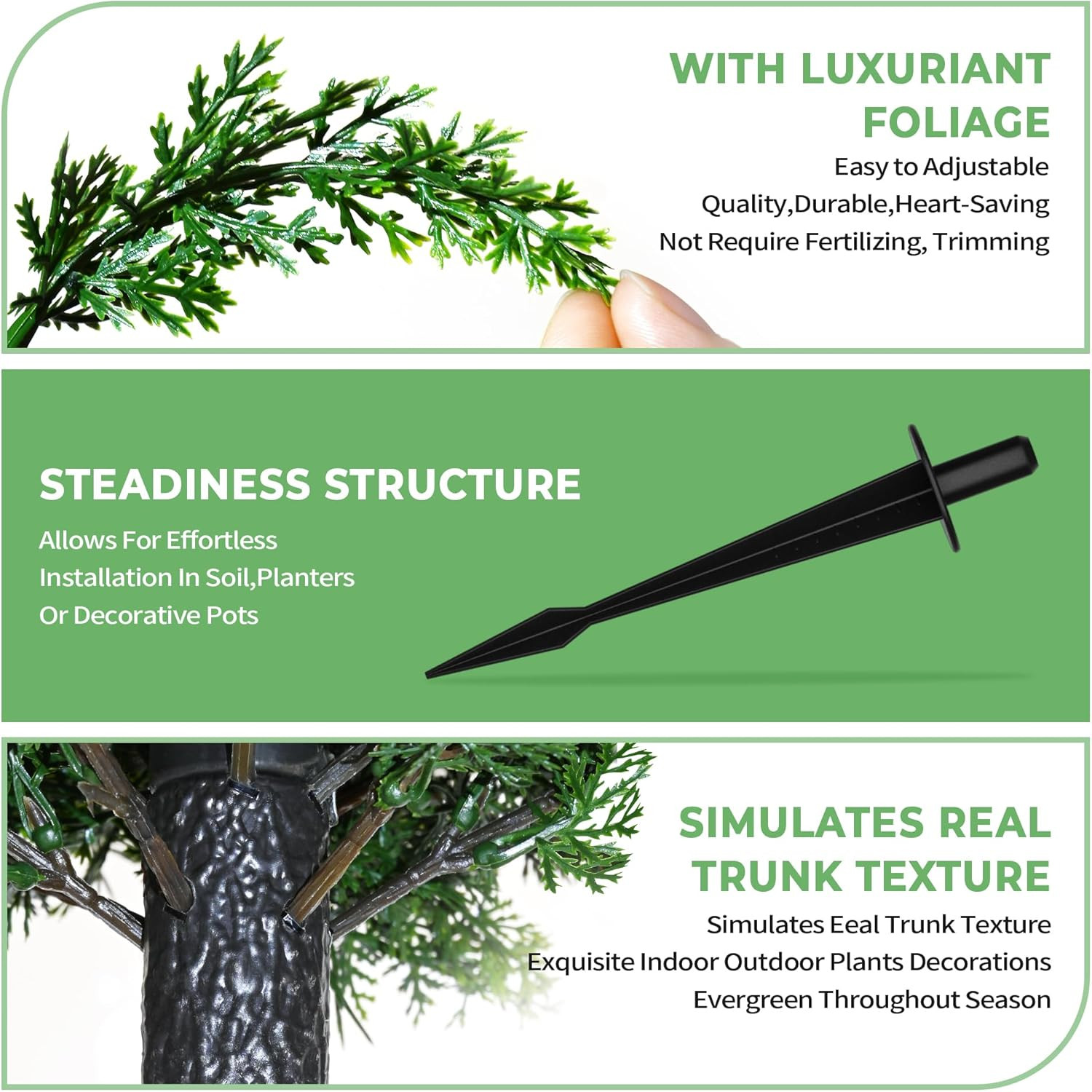 Set of 2 UV Resistant Cedar Topiary Balls for Outdoor Decor – 16.5