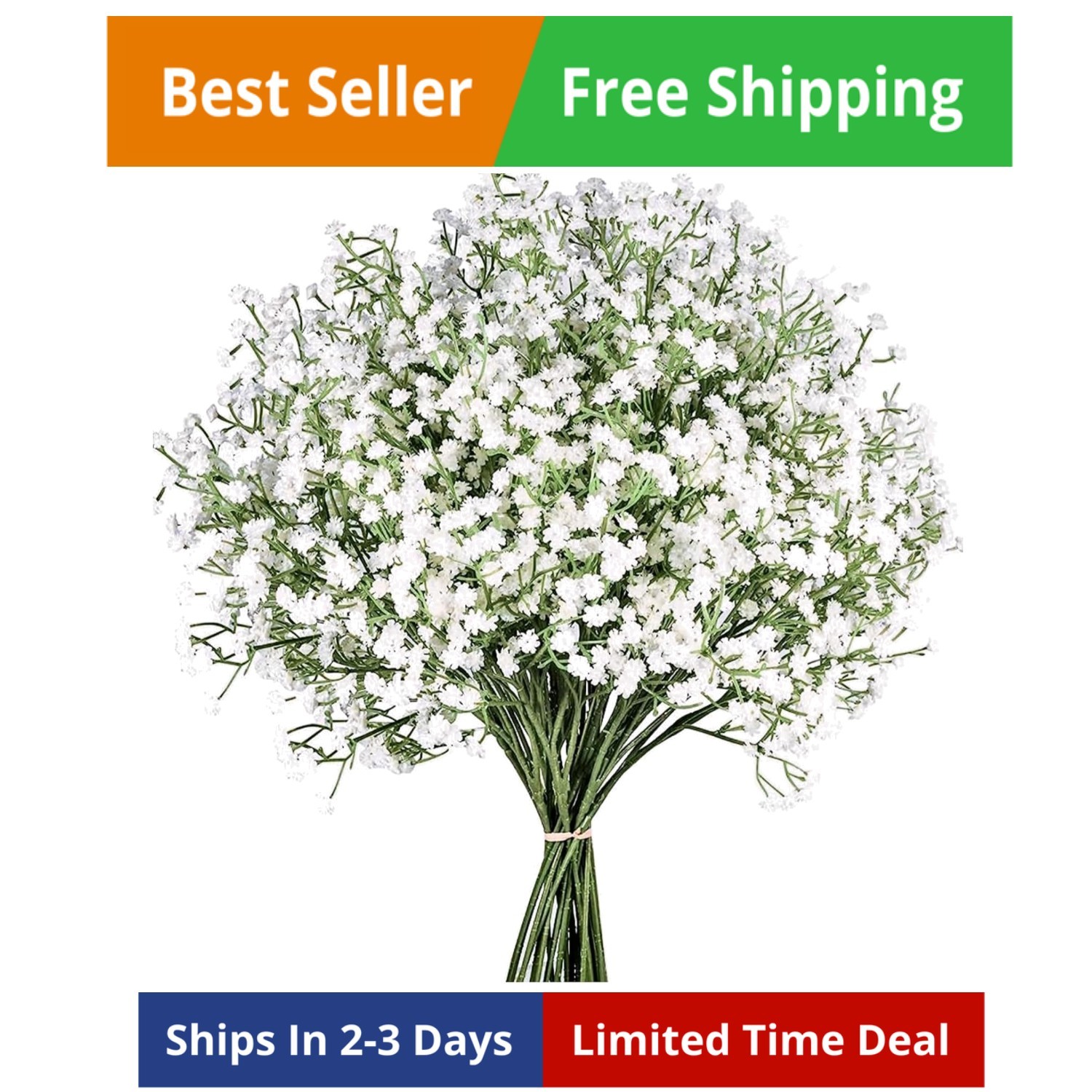 Babys Breath Artificial Flowers,12 Pcs Gypsophila Faux Flowers for Wedding Pa…