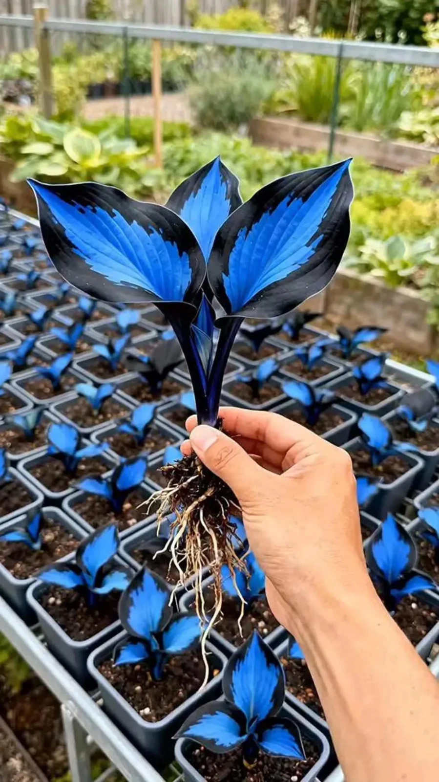 270 Rare Blue Heart Hosta Seeds – Shade Garden Foliage Plant