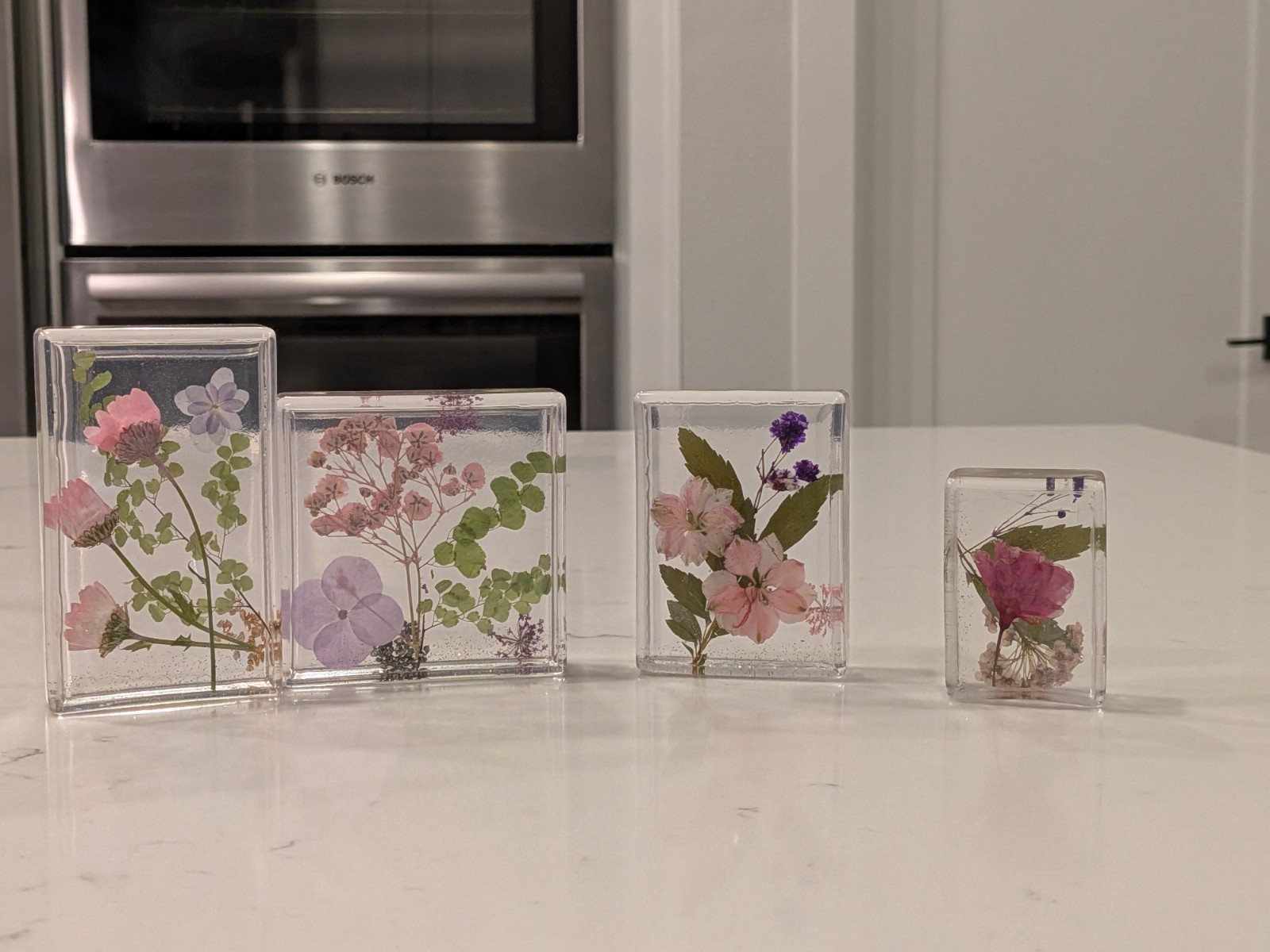 Pressed Flower Resin Art Decor | Handmade Floral Home Accent