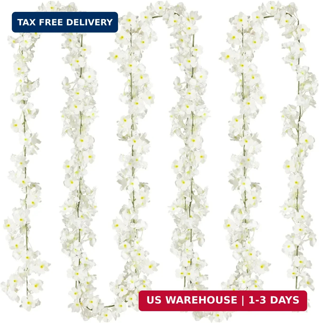 Sggvecsy Cherry Blossom Garland Artificial Cherry Flower Vines 2 Pack Hanging Si