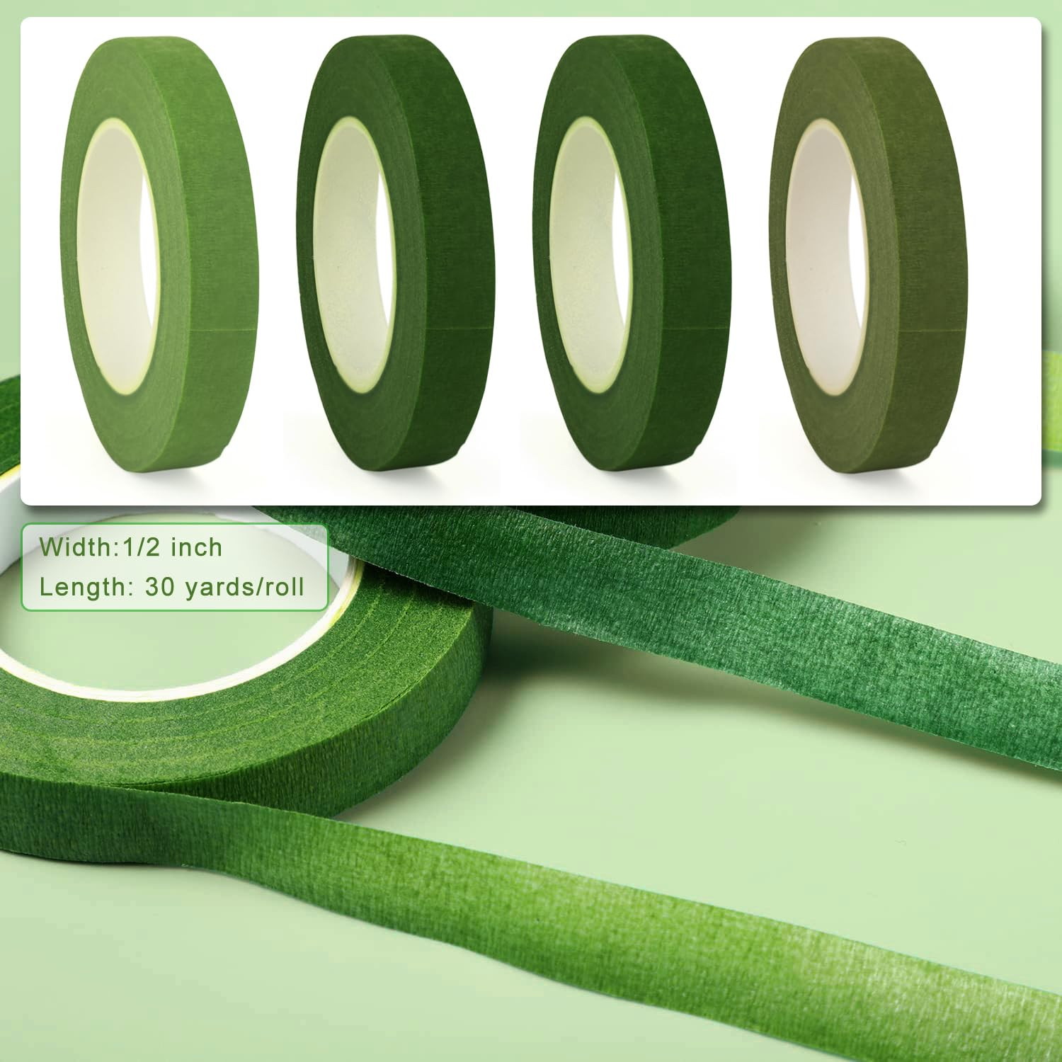Floral Arrangement Kit, Green Floral Tape Floral Stem Wire Floral Wire Boutonnie