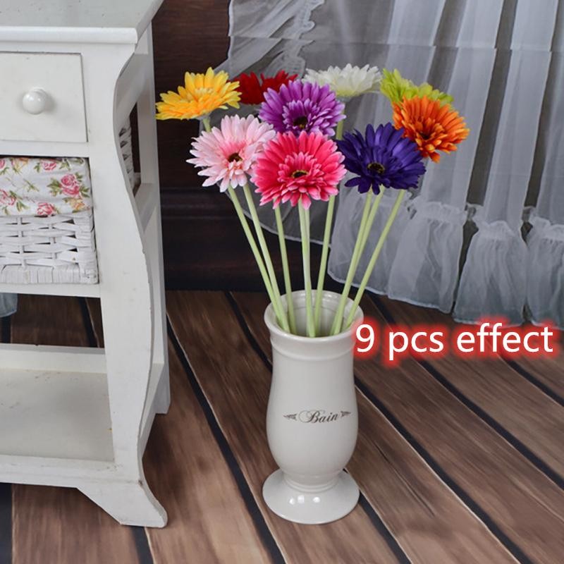 Artificial Gerbera Daisy Flowers Faux Floral Bouquet Wedding Home Decor 55cm New