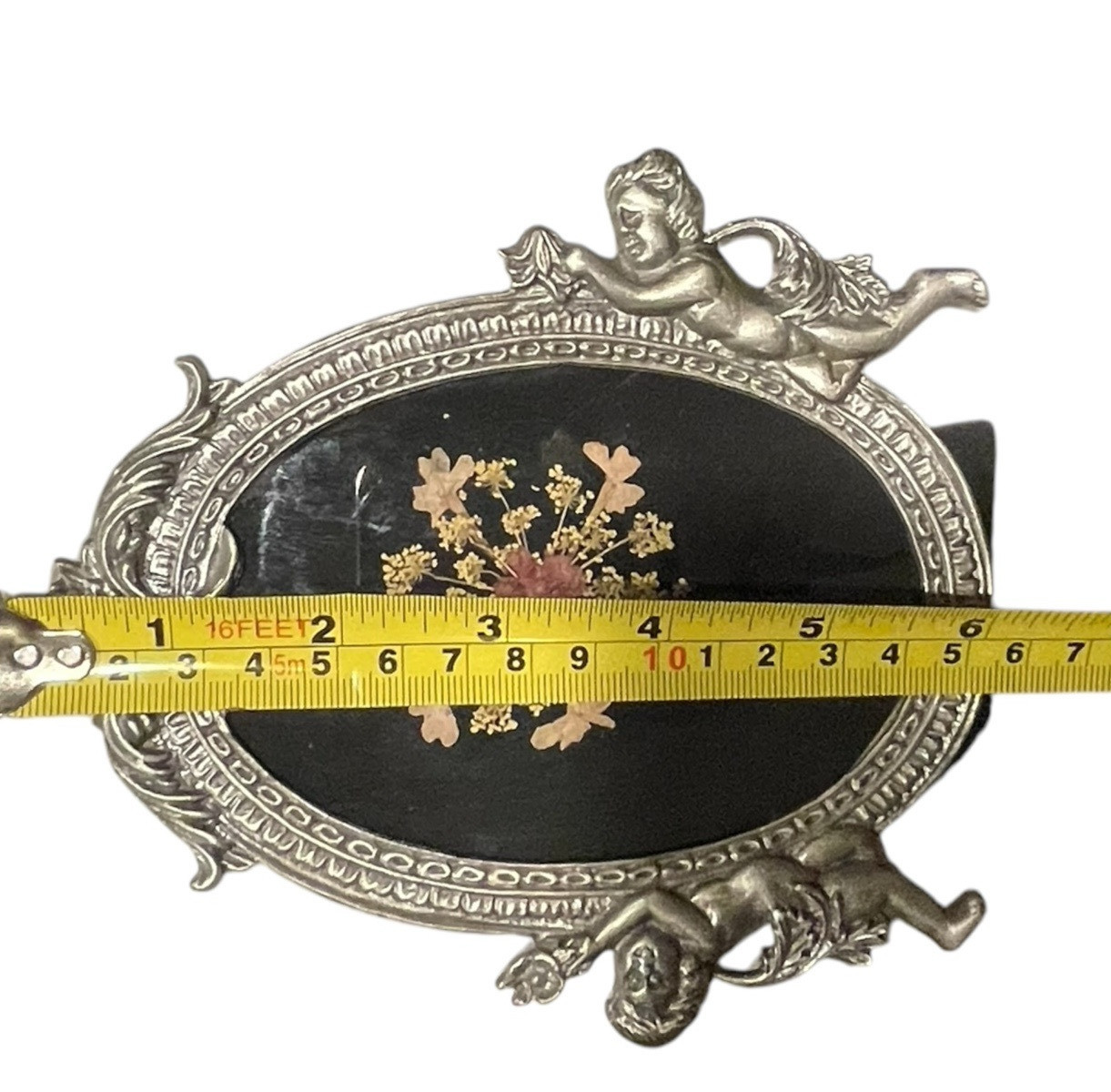 VTG Lasting Impressions Real Dried Pressed Flowers In Glass Pewter Frame Canada