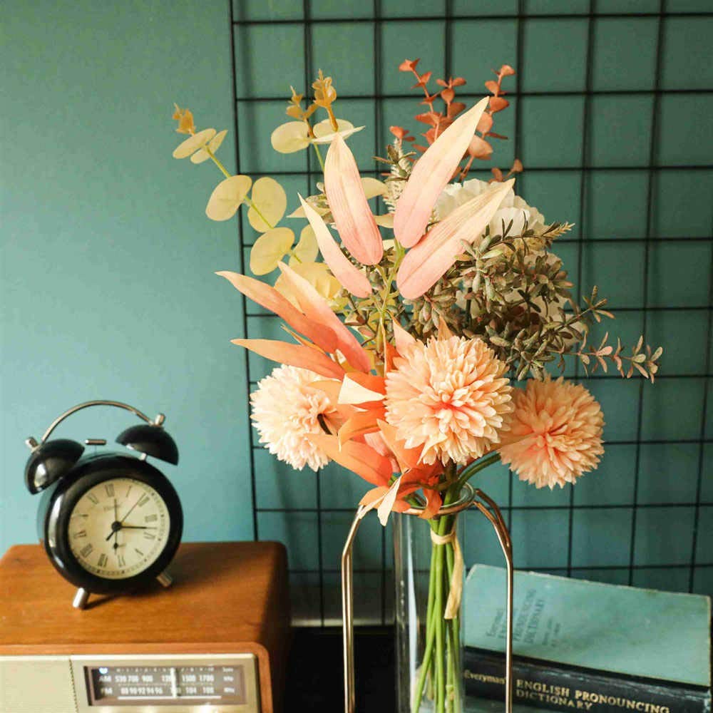 Artificial Fake Flowers Plants Silk Flower Arrangements Wedding Bouquets Deco…