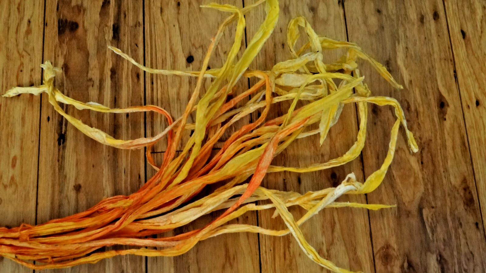Set 5 Large Pastel Crepe Paper Wired Branches Handmade Italian Paper 24”