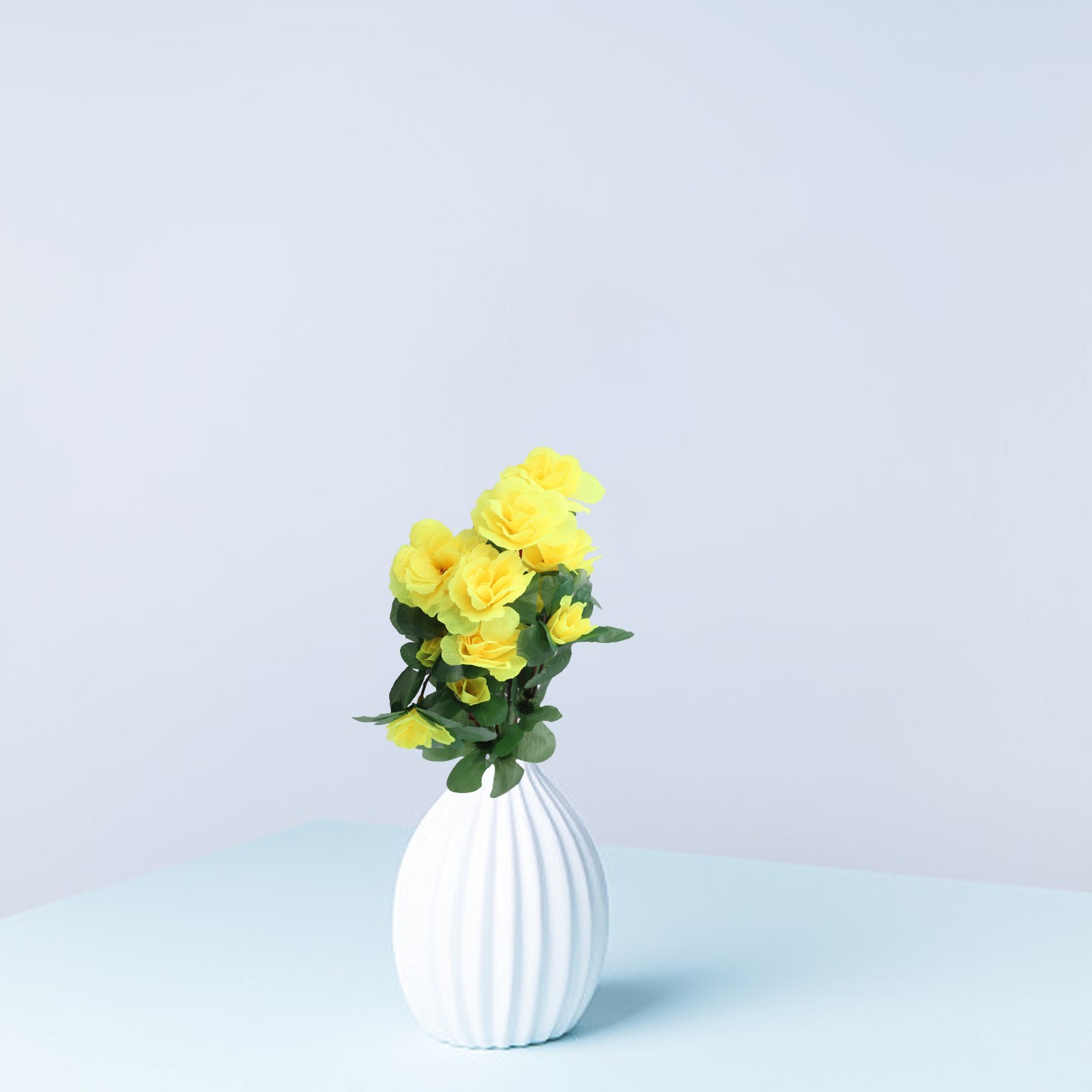 Artificial Azalea Flowers for Vase and Table Decor with Flexible Stems