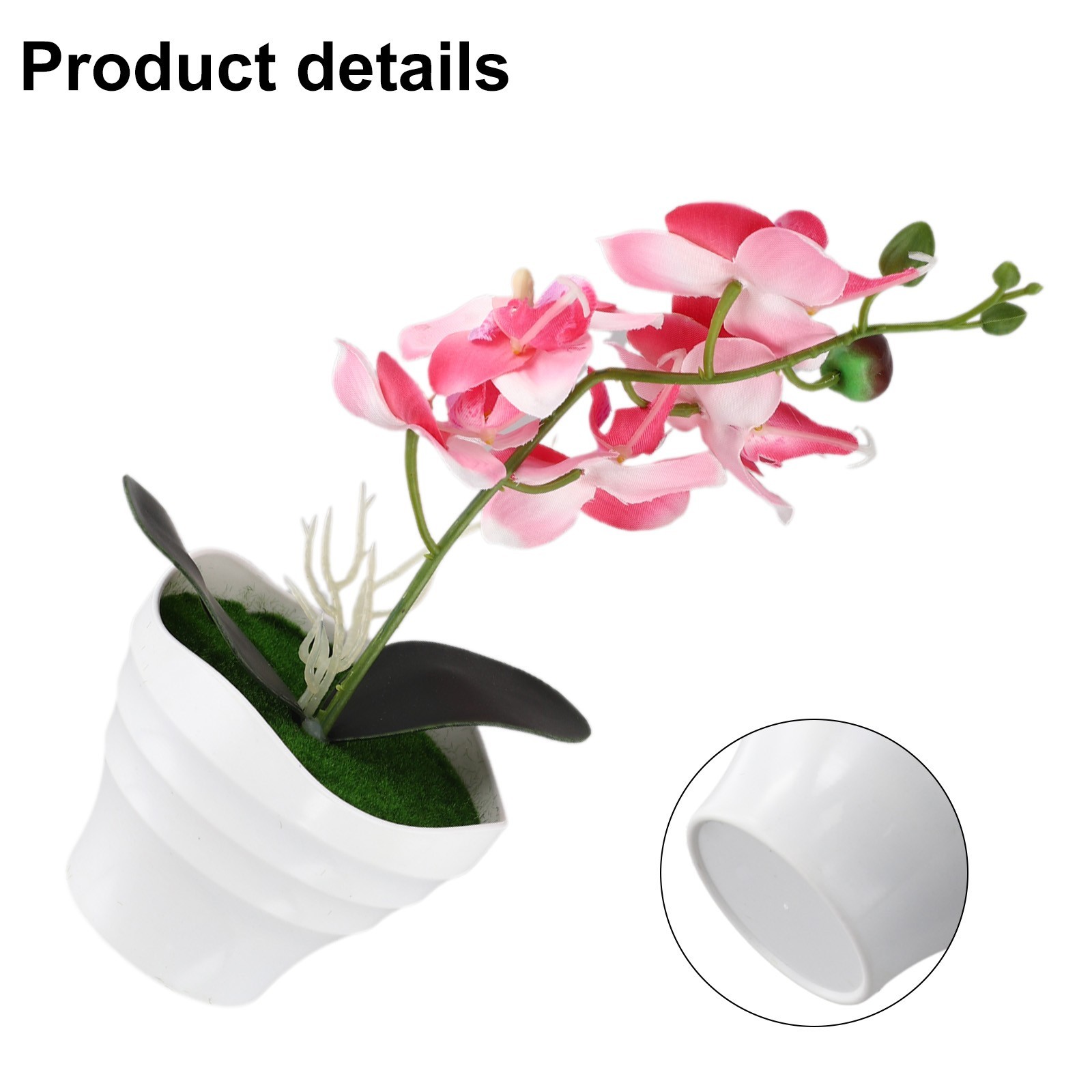 1pc Artificial Flower Orchid Flowers Artificial Decor Phalaenopsis Colorful