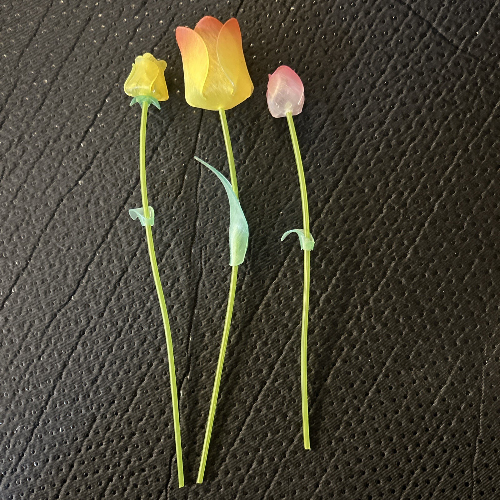 Handmade Plastic Stemmed Flowers