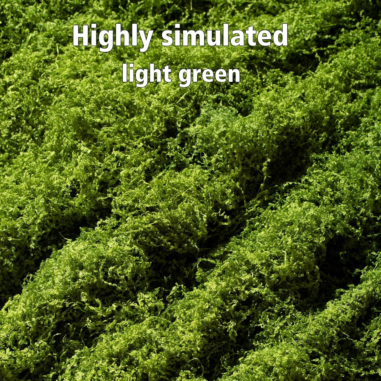 Artificial Moss Mat, Green, 39.37 X 39.37 Inches (Light Green), Waterproof Indoo