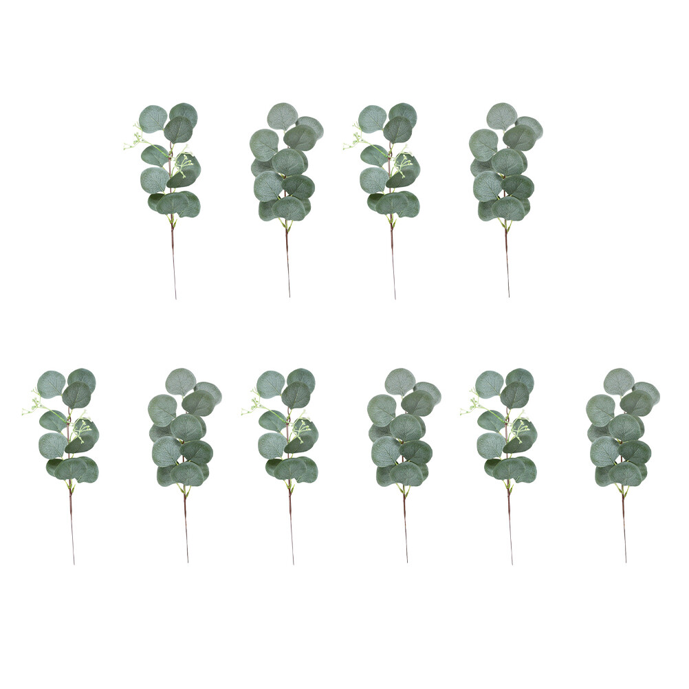 10pcs Simulation Flower Eucalyptus Leaf Adornment Wedding Party Decoration