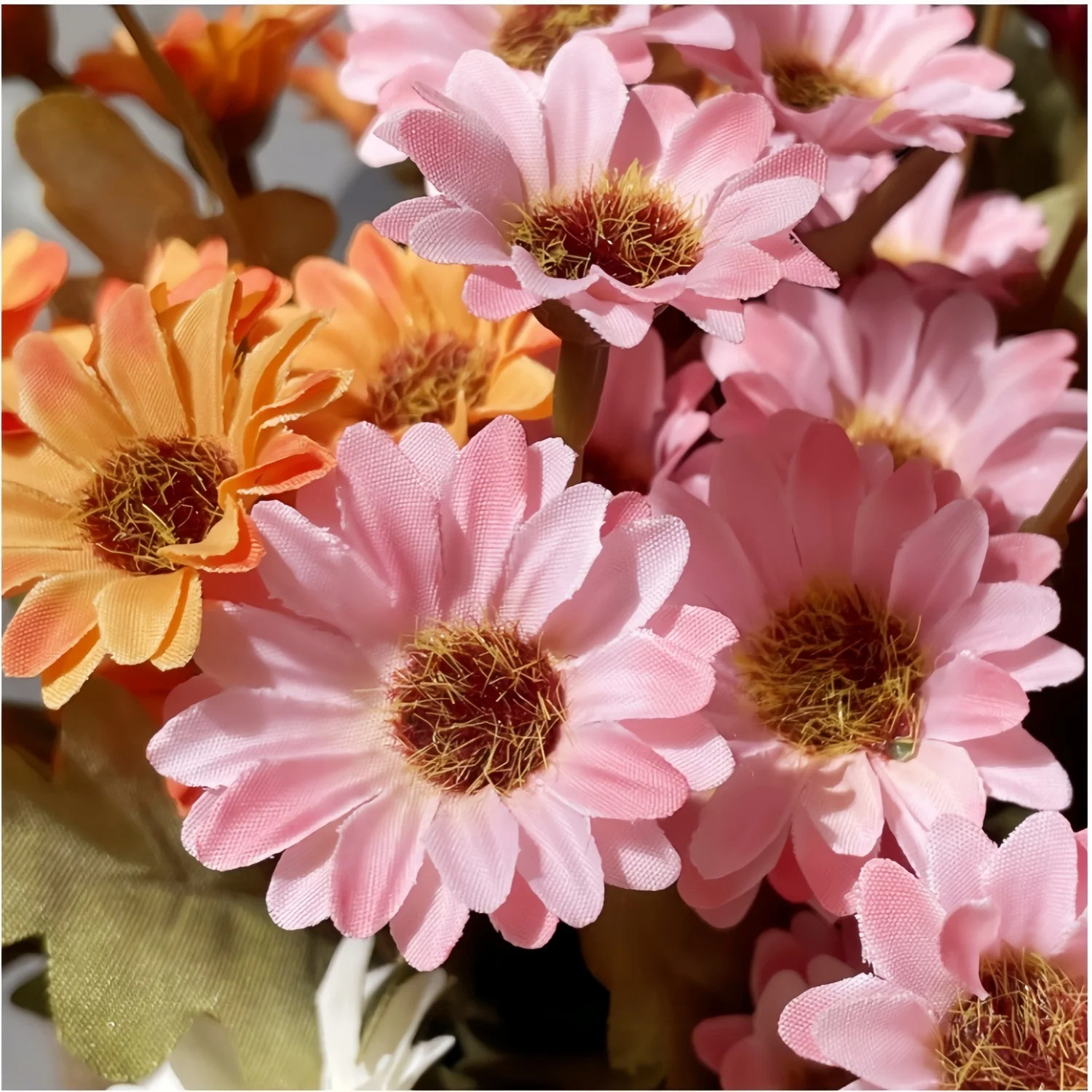1/3PCS Artificial Silk Gerbera Daisy Flower Realistic Faux Decor for Home Garden
