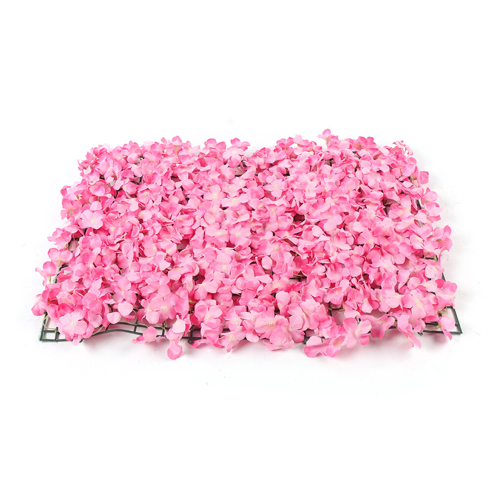 Artificial Flower Wall Panels Rose Hydrangea Backdrop Panel Wedding Decor 10PCS