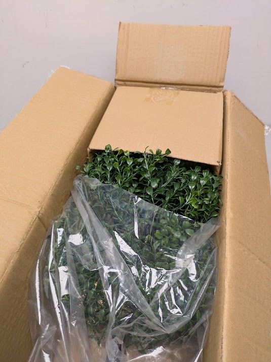 Nearly Natural 36 in. Indoor/Outdoor Artificial Triple Ball Boxwood Topiary Tree
