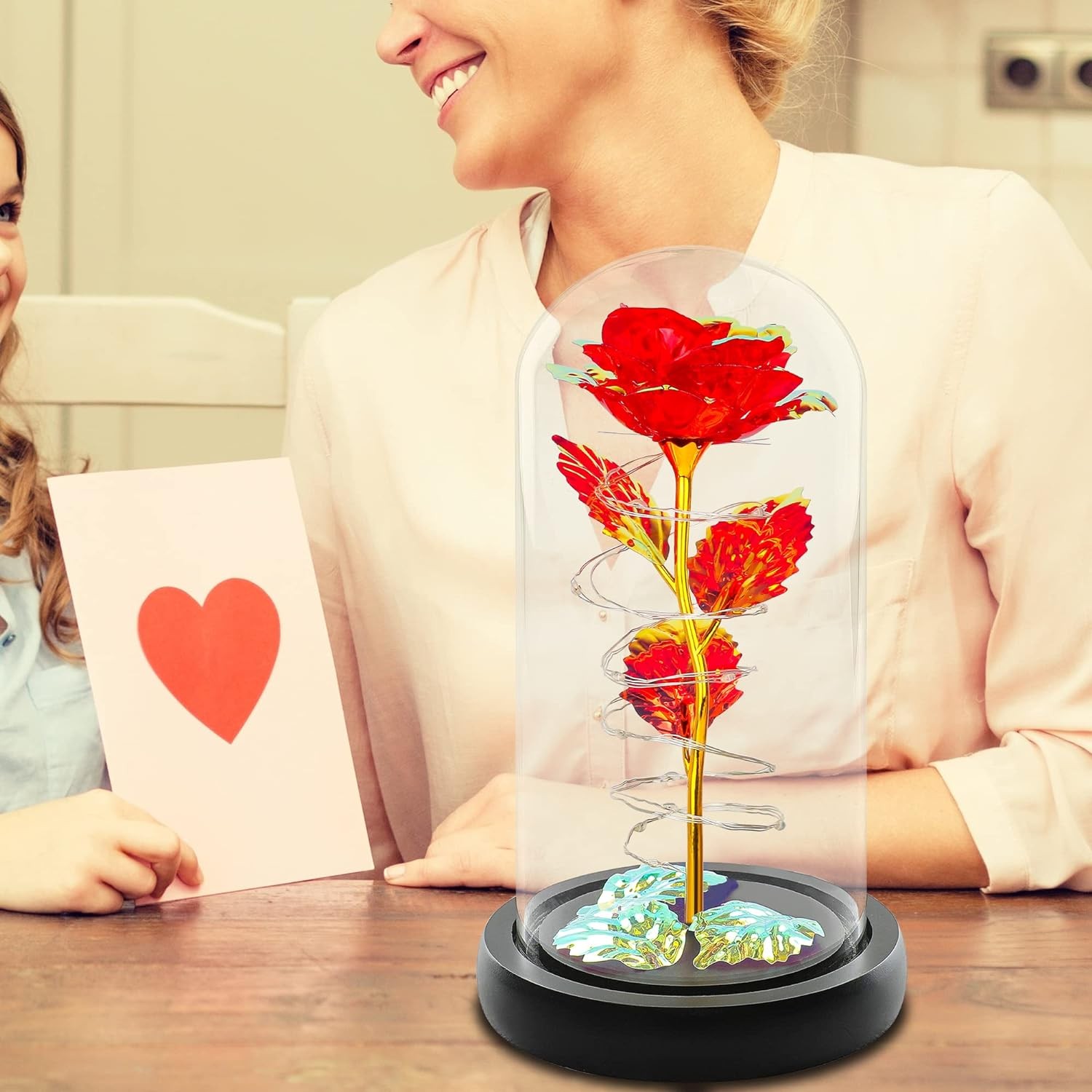 Eternal Rose Flower LED Enchanted Galaxy Rose Christmas Girlfriend Gifts