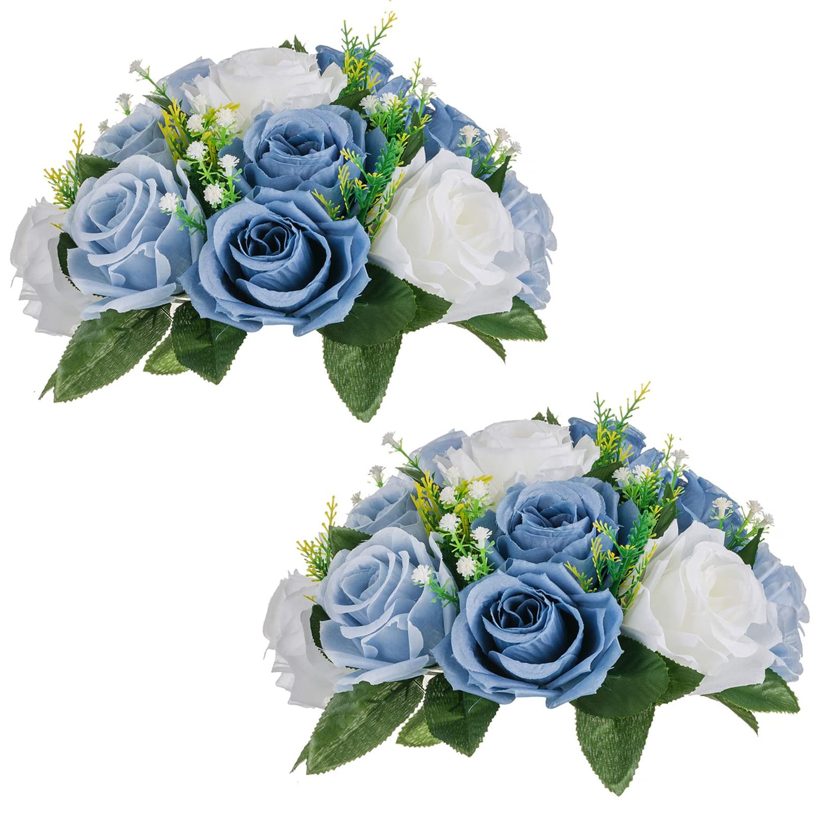 Blue Flowers Artificial for Decoration Silk Kissing Balls for Wedding – Artif…
