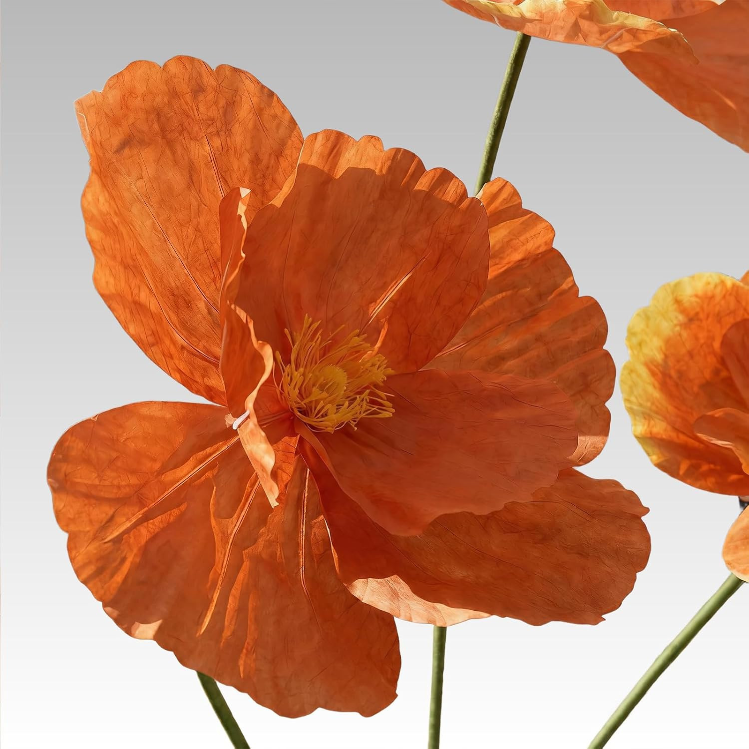 Giant Artificial Paper Flowers for Decoration with Stand,Tall Artificial Bloom f