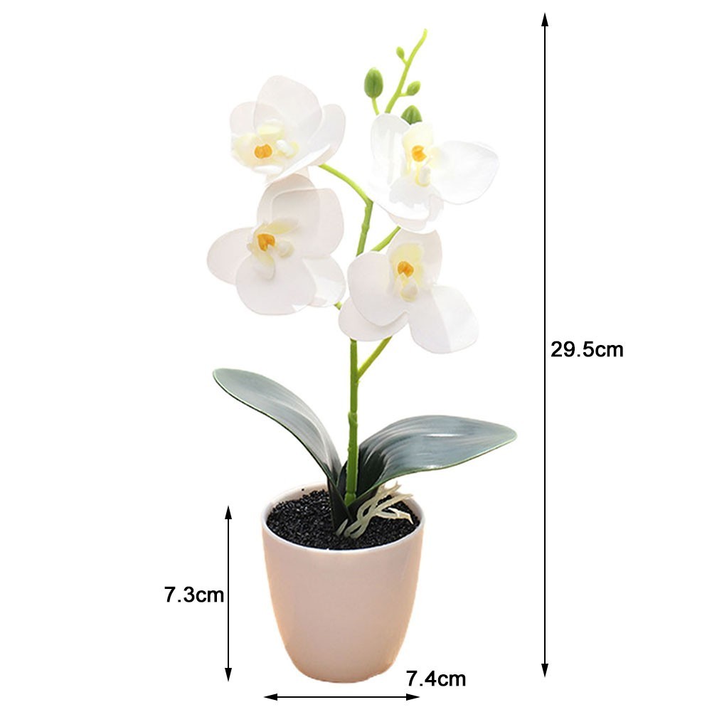 Silk Artificial Fake Orchid Flower Potted Plant Bonsai Party/Garden/Home Decor