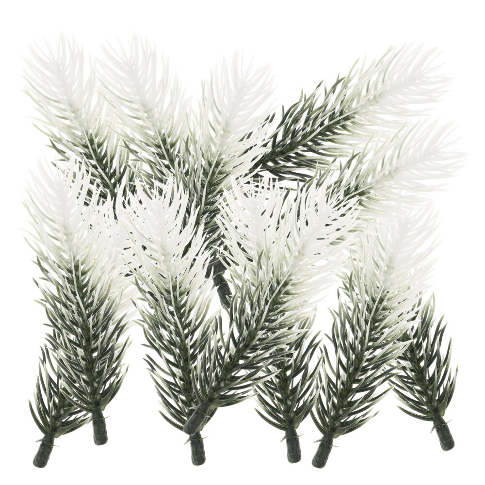 30PCS Artificial Green Pine Needles Branches Small Pine Twigs Stems for Decor