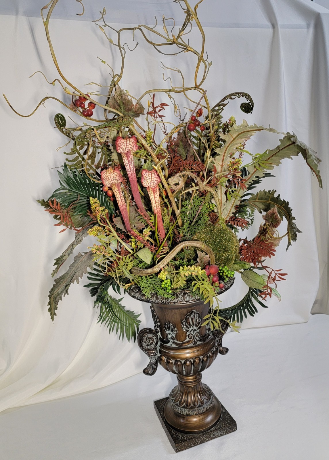 Faux Botanical Arrangement and Centerpiece