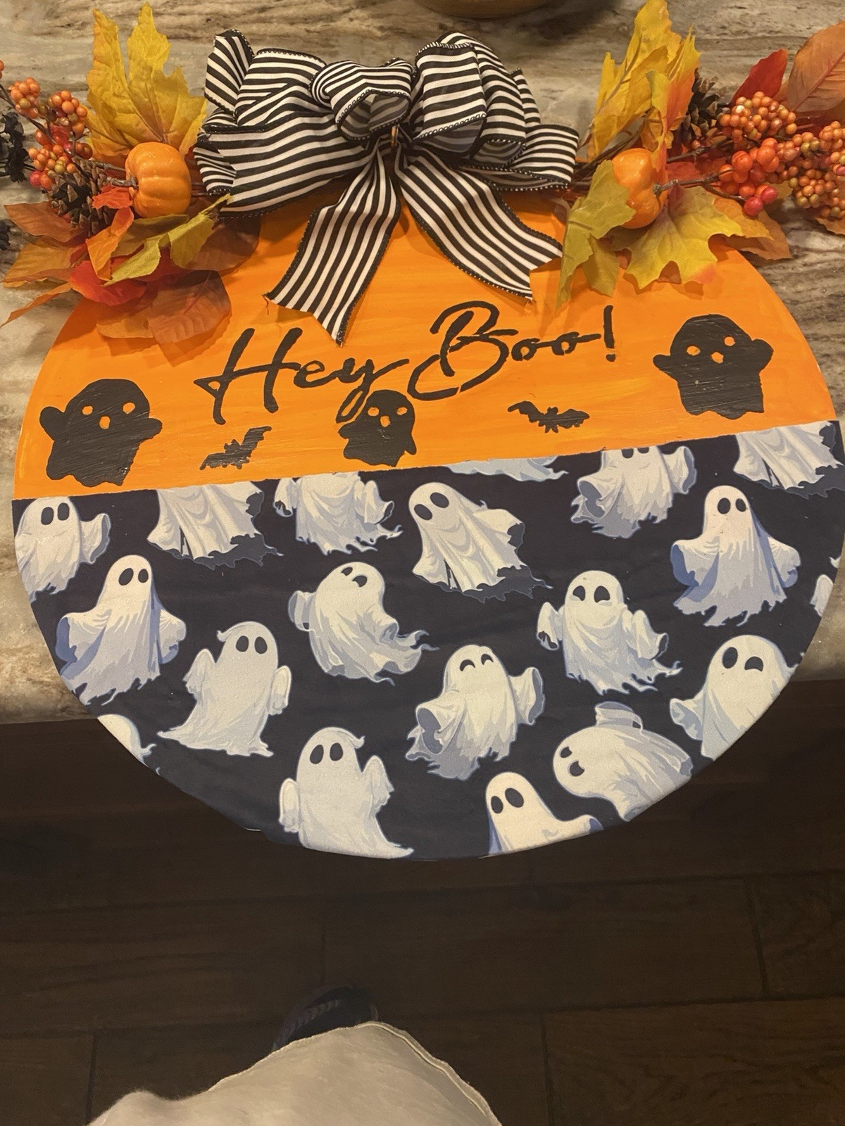 Handcrafted artificial fall floral decor