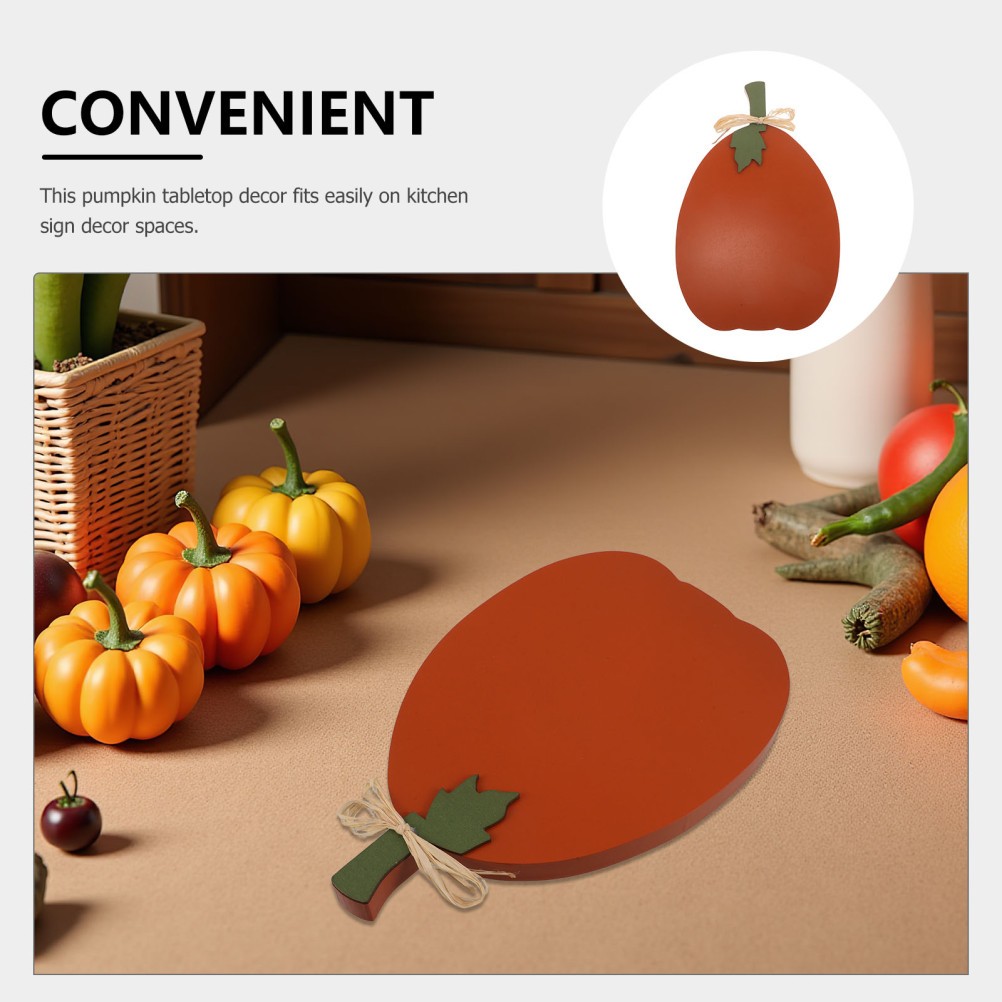 2 Set of 2 Rustic Wooden Pumpkin Signs Thanksgiving Fall Table Decorations