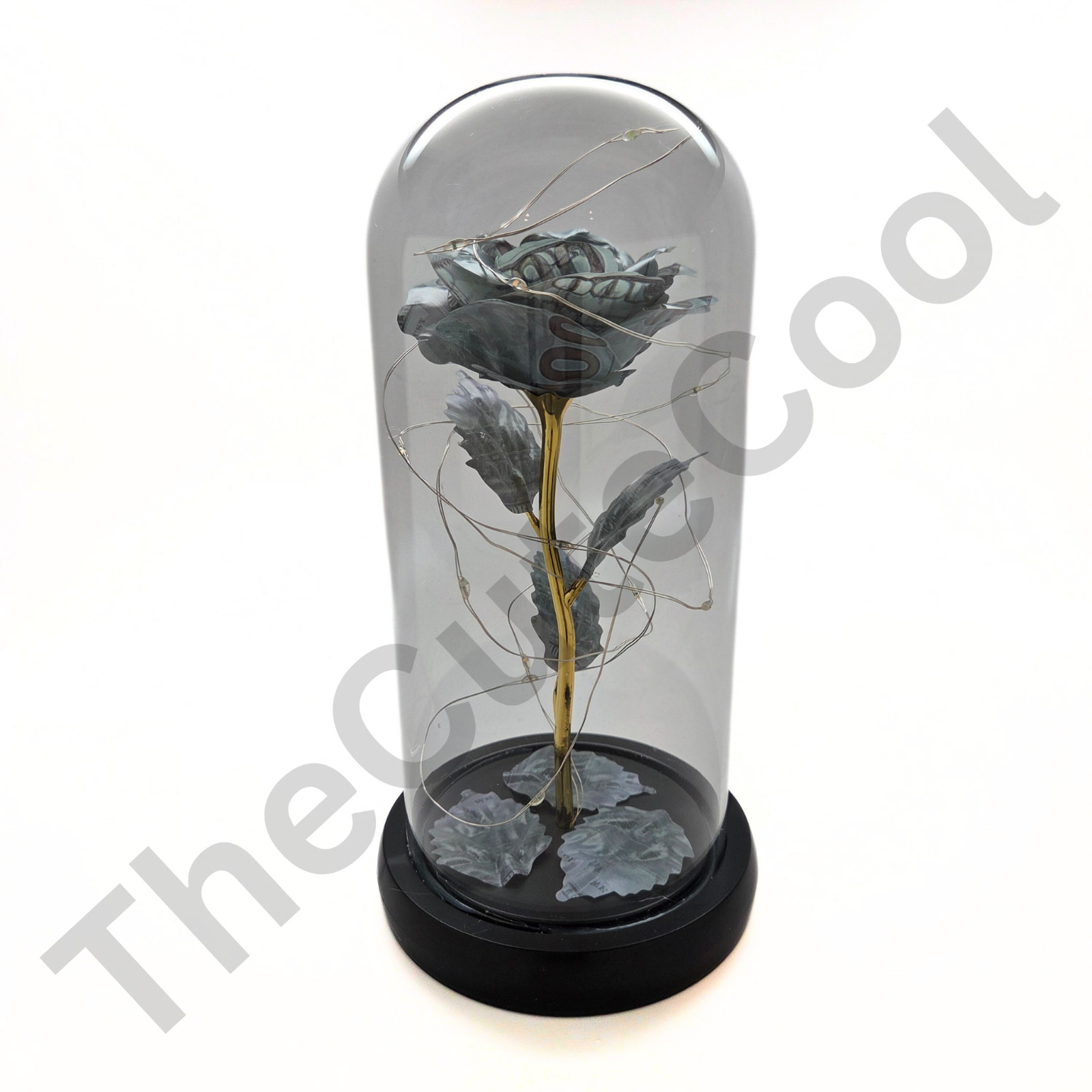 Forever Eternal Galaxy Flowers LED Light Cash Money Dollar Bill Rose Cool Gifts