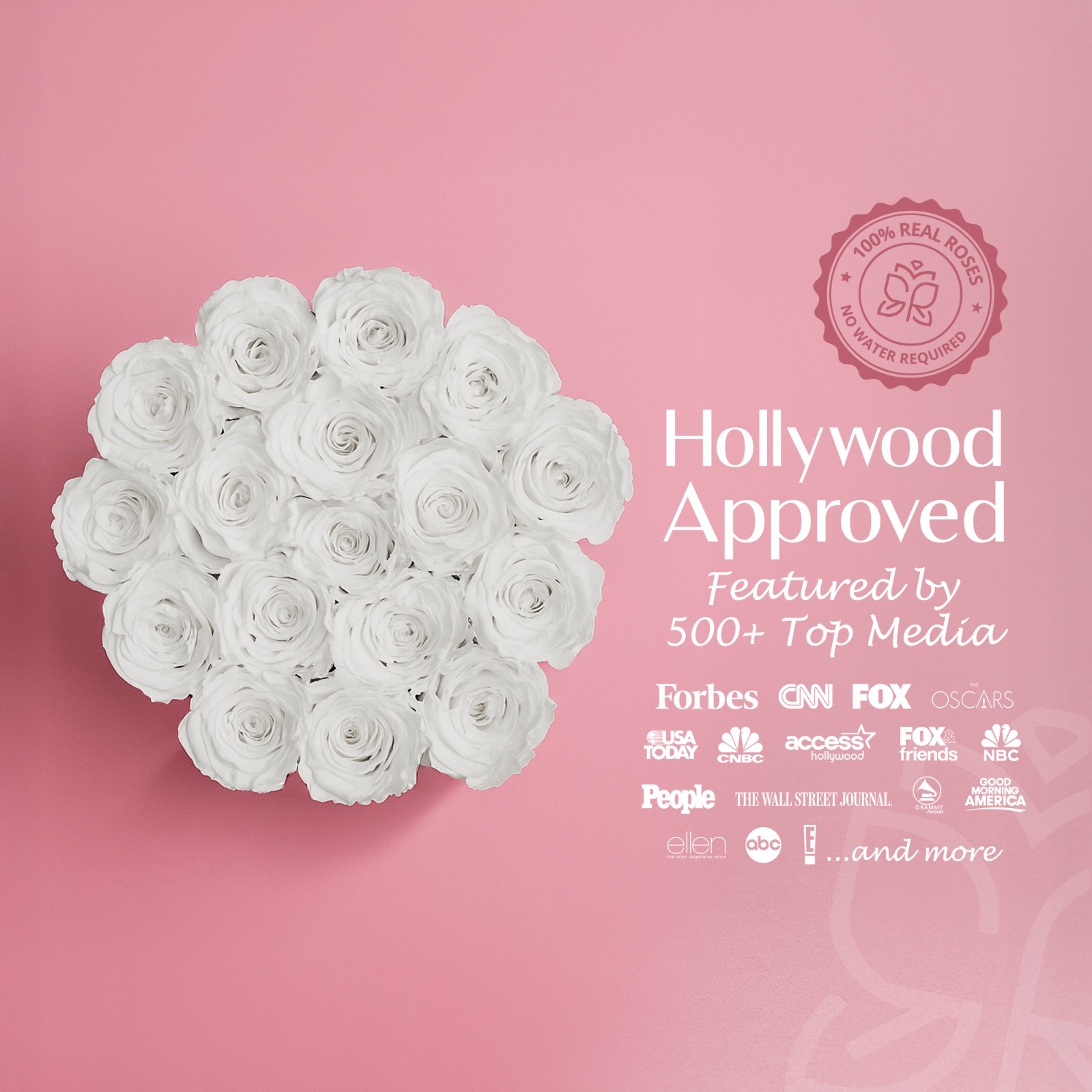 Speaking Roses Luxury Preserved Rose Arrangement | “Happy Holidays” Message