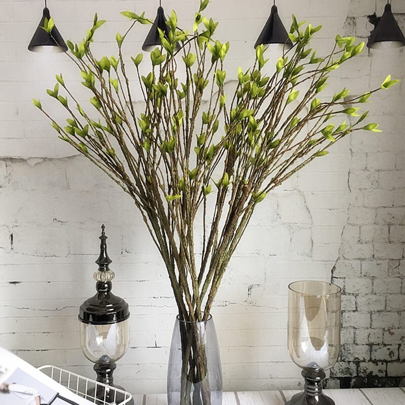Simulation Dry Vine Artificial Plants Green Leaf Tree Branch DIY Home Decor