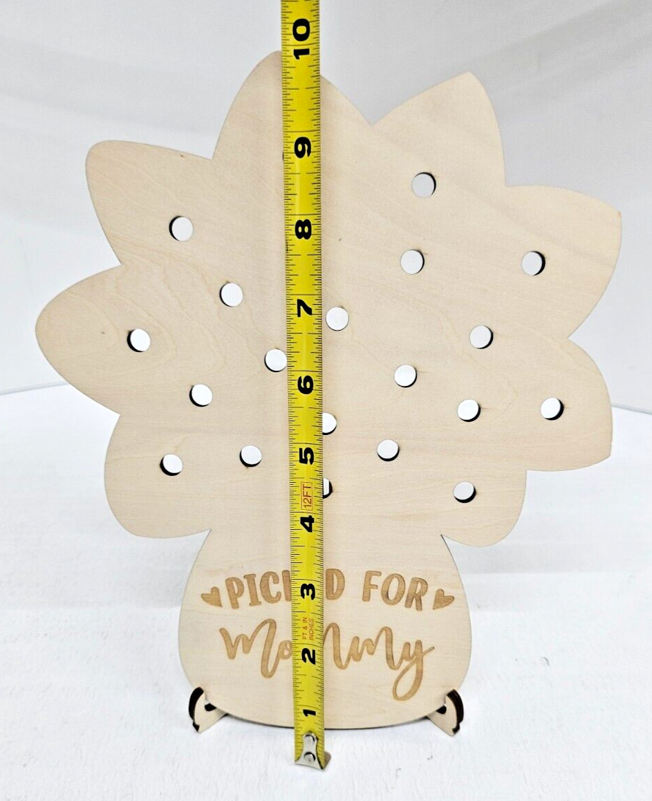Mother’s Day Hand Flower Holder Wooden Planters,DIY Flower Holder Gifts for Mom