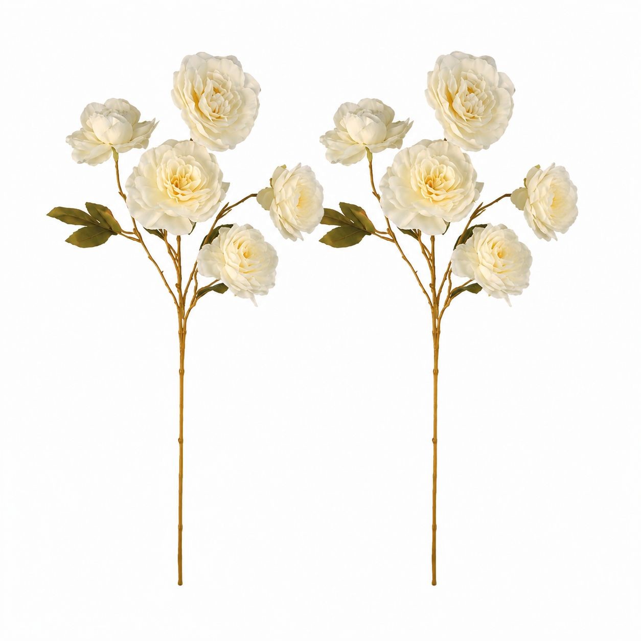 Cream Ranunculus Stems, Faux Ranunculus Flowers, Artificial Flowers, Ivory Flora
