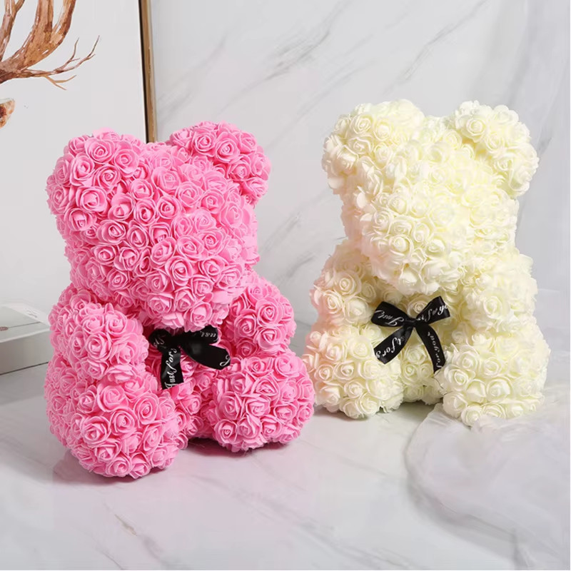50/100/200Pcs 3.5Cm PE Foam Rose Head Artificial Flower for Wedding Birthday Par