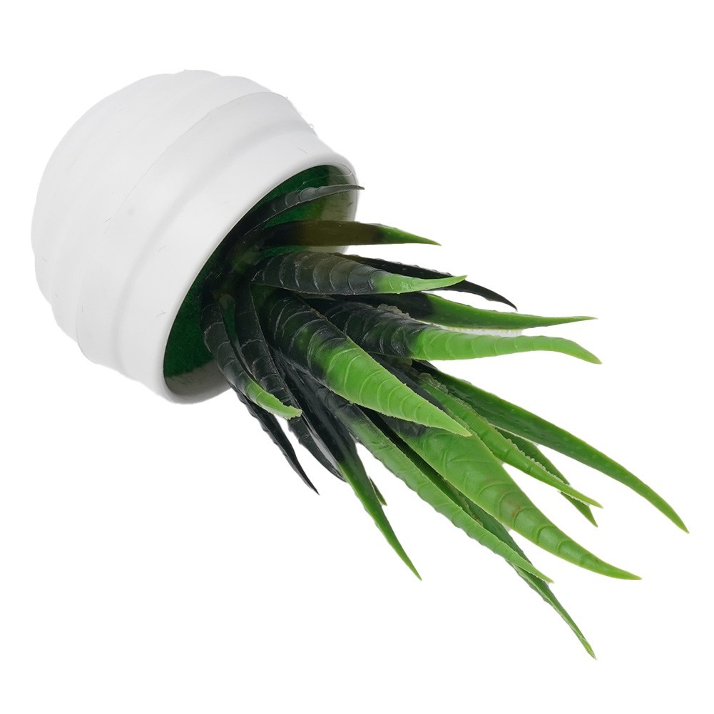 1*14*8cm, 13*11cm Aloe, Plastic Flower Artificial Potted Plant For Home, Office
