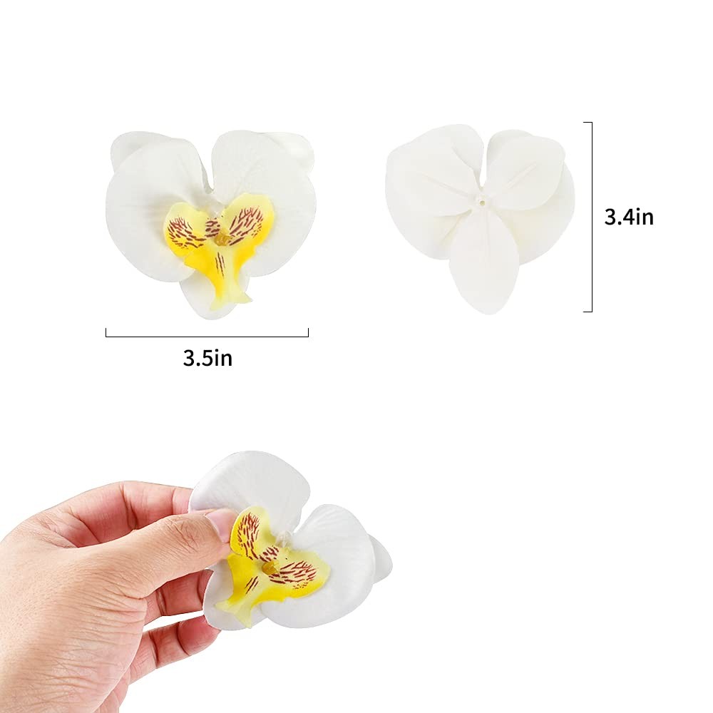 Artificial Silk Phalaenopsis Flower Heads, Fake Butterfly Orchid Head Floral …