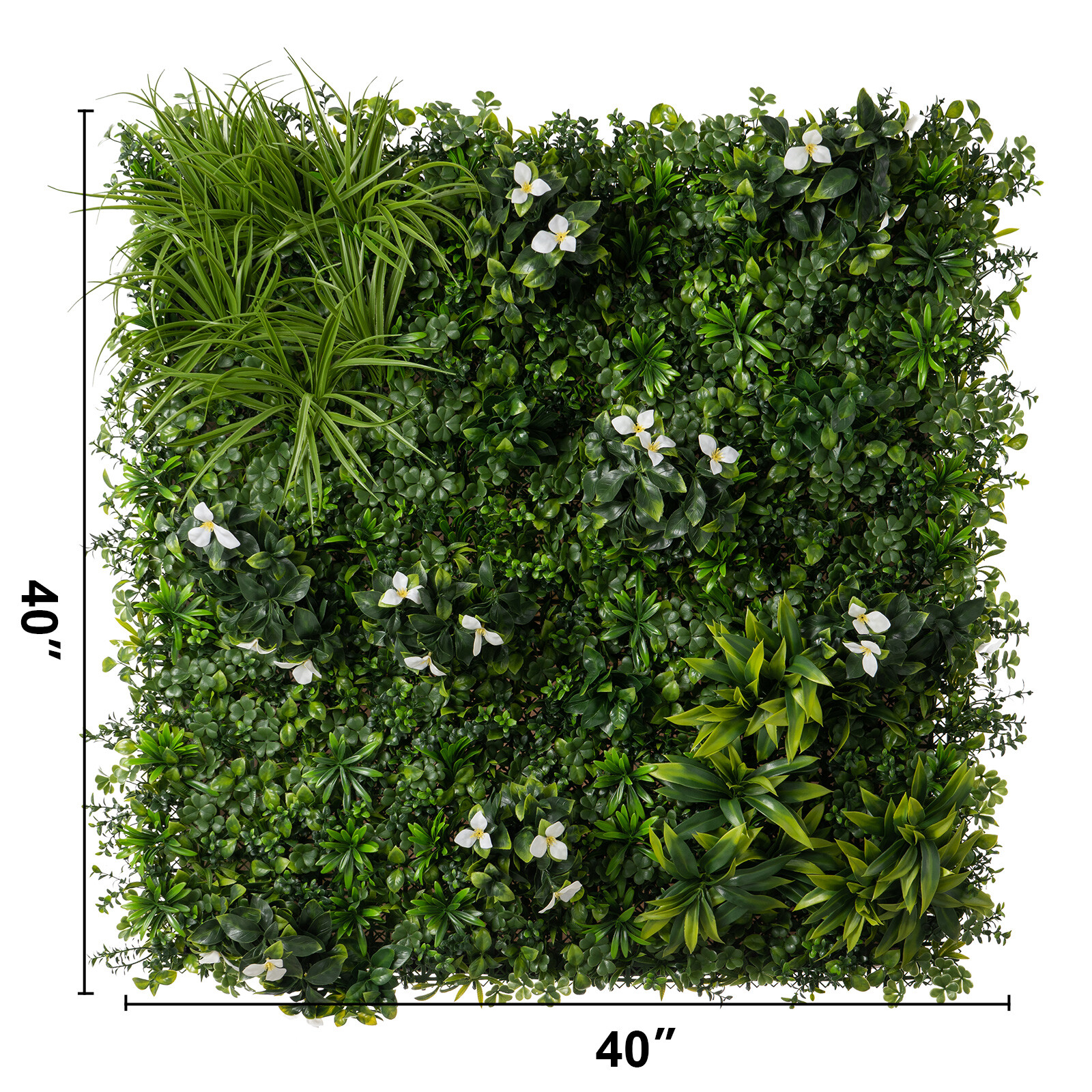 24pcs 20″x20″ Artificial Boxwood Wall Hedge Mat Decor Privacy Fence Panel Grass